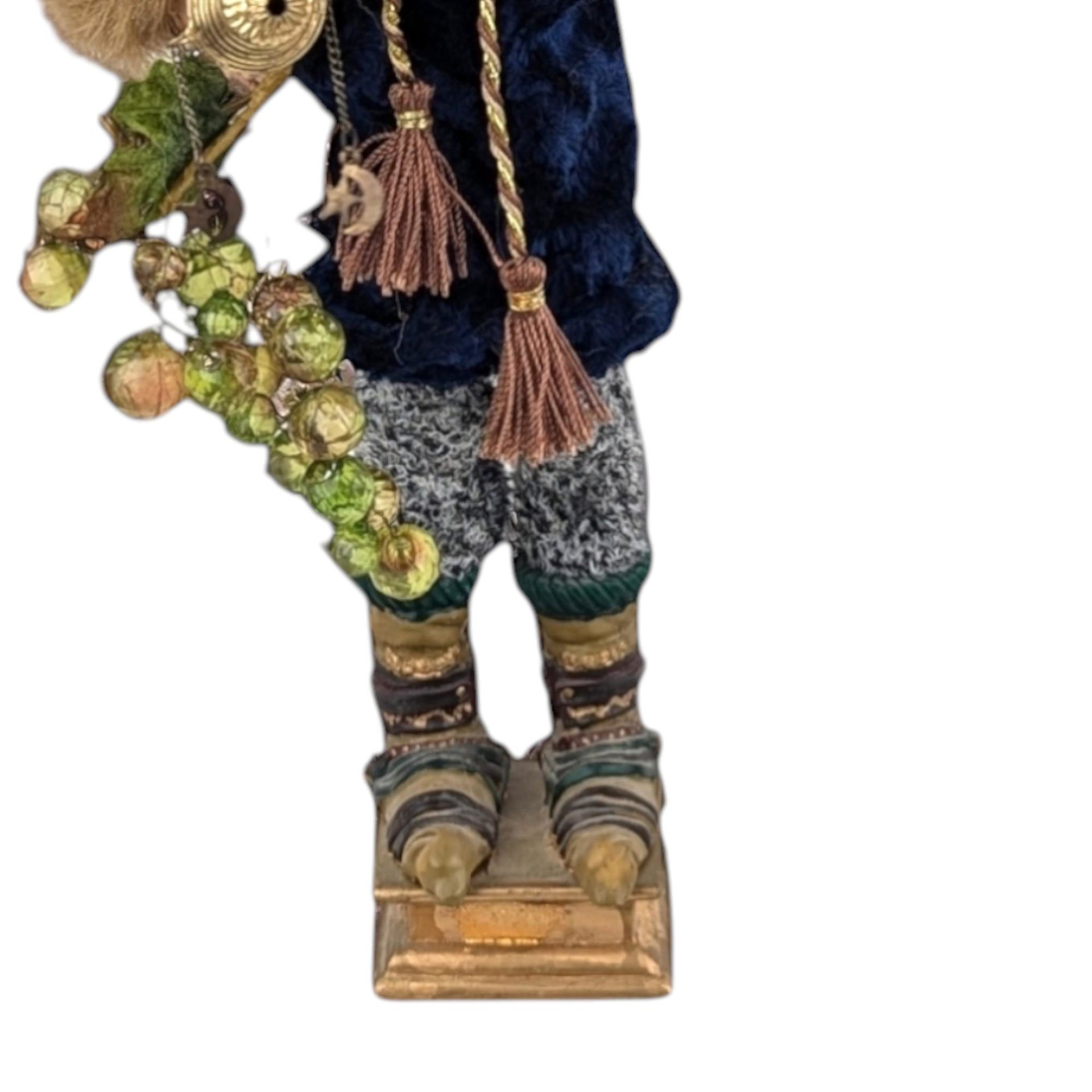 Vintage Santa's Elf Jester Figure: Whimsical Christmas Decor