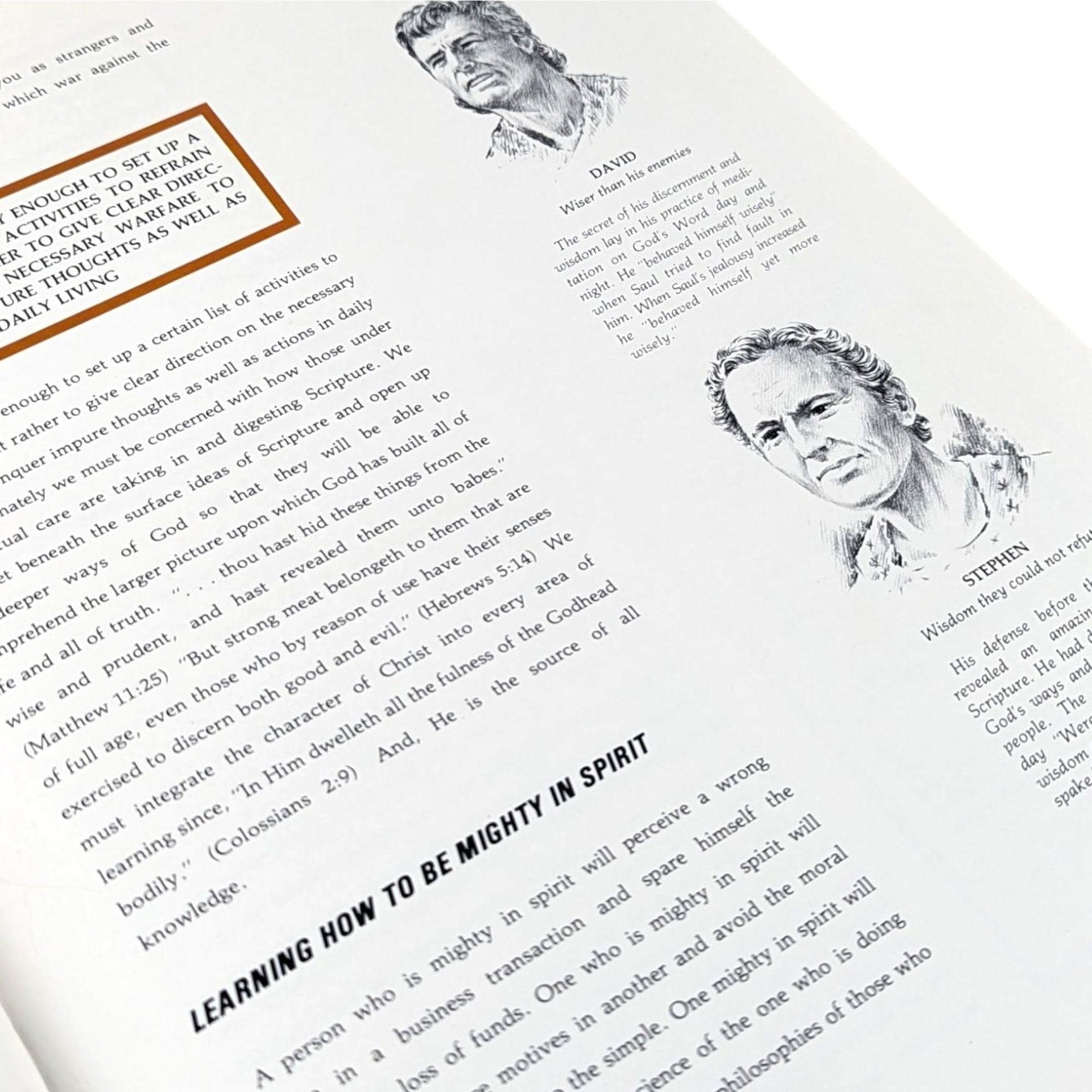 Vintage 1983 Character Sketches From Scripture: Rand McNally Homeschool Resource