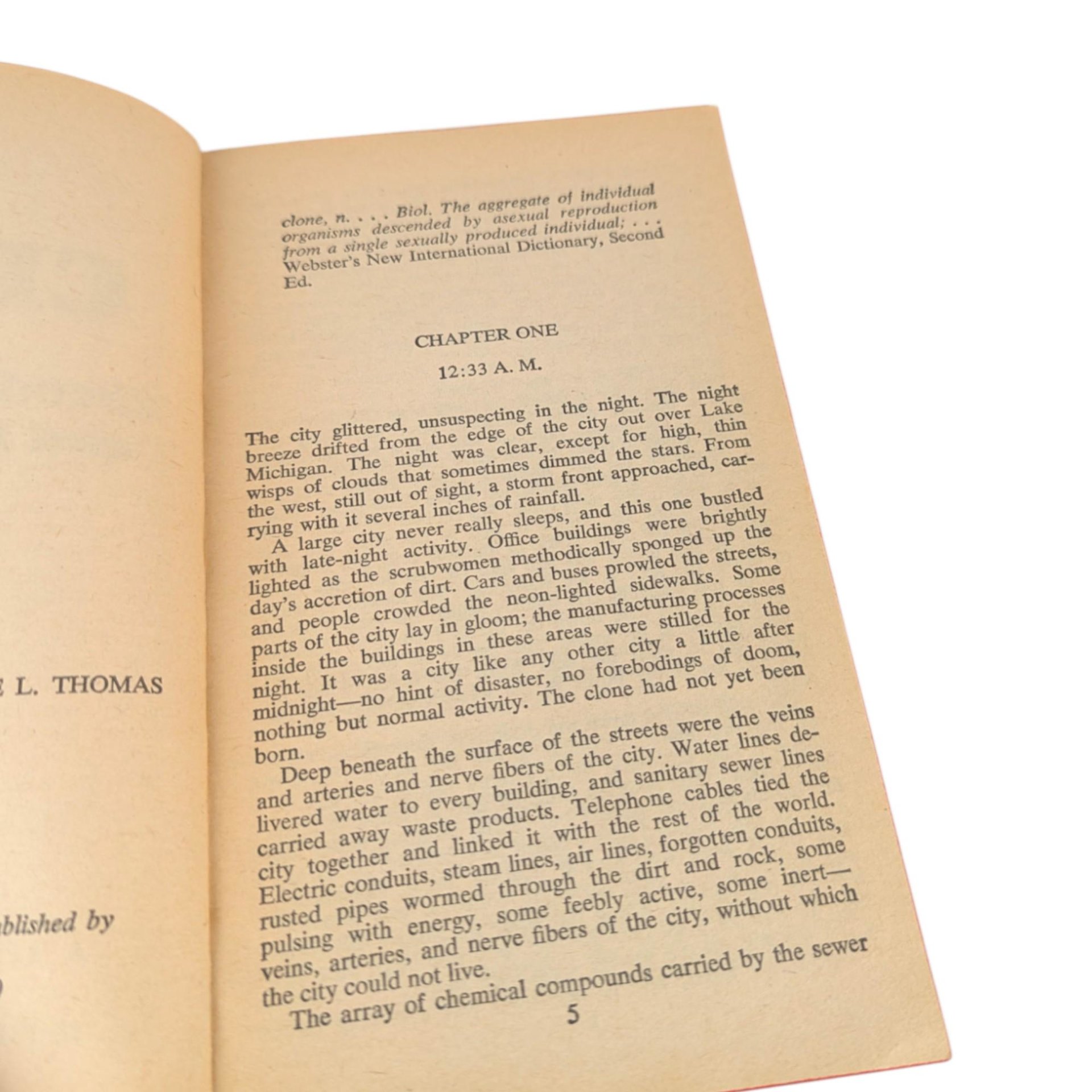 Vintage 1965 The Clone Paperback: Nebula Award Nominee Sci-Fi Novel