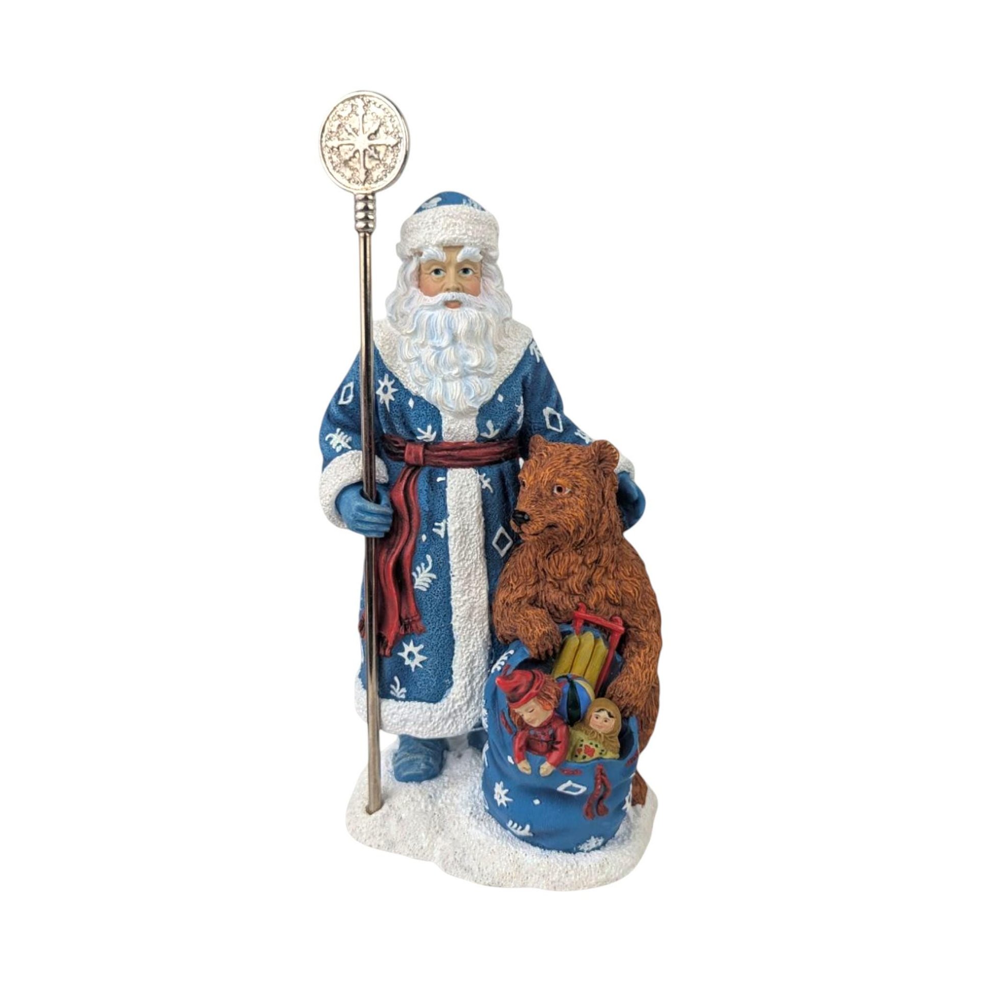 Vintage Pipka Santa Set: Russian and Irish Limited Edition Holiday Figurines