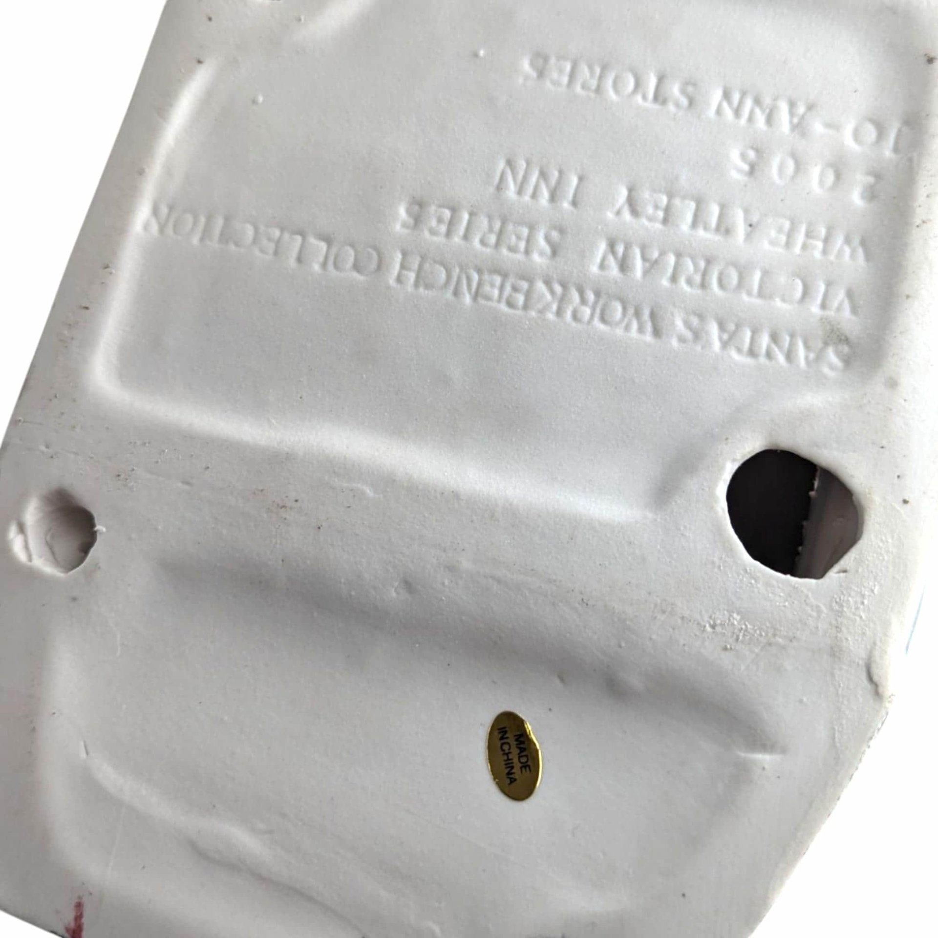 Vintage Lighted Christmas Village House: Santa's Workshop Wheatley Inn