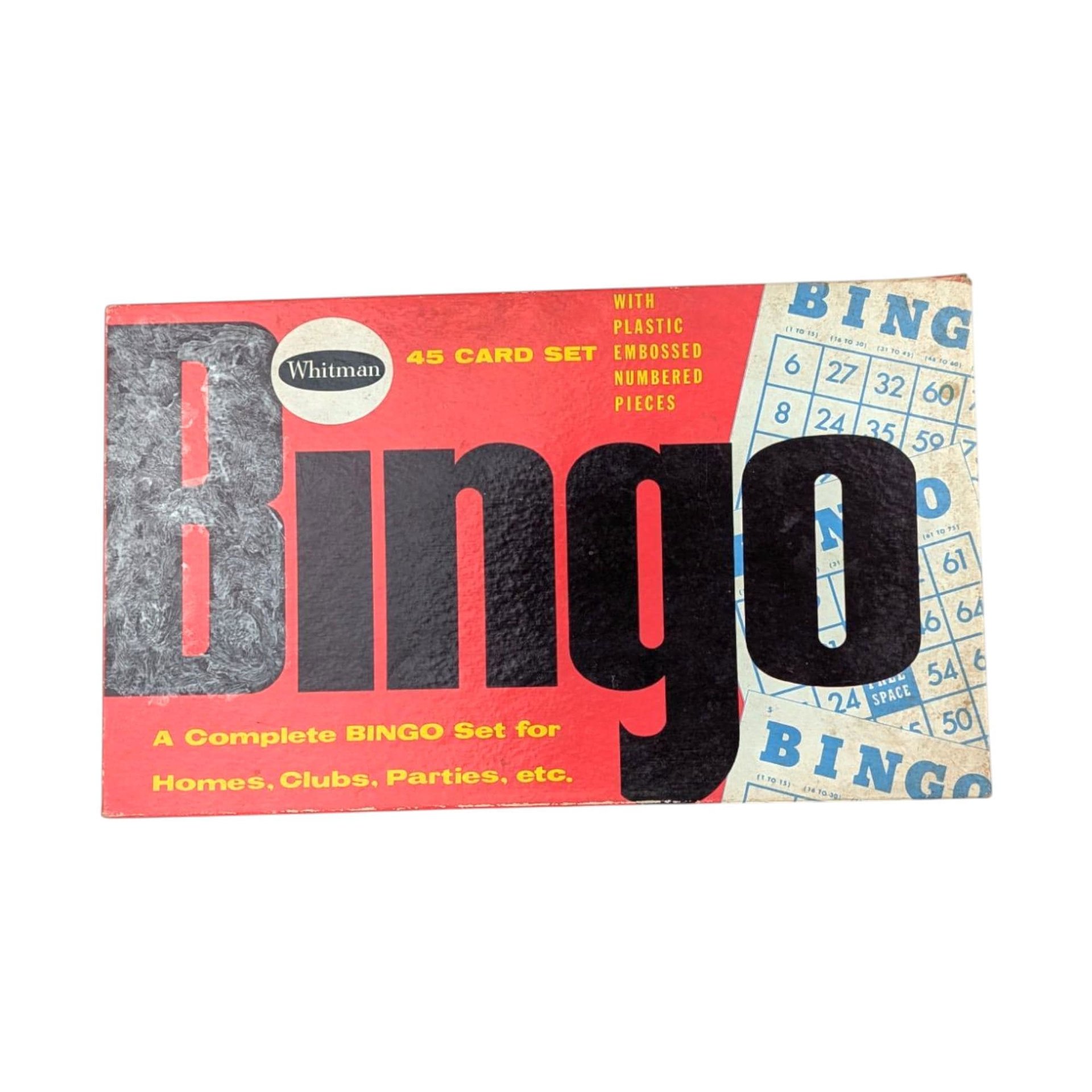 Vintage Whitman Bingo Game: 45 Cards, Collectible Family Fun