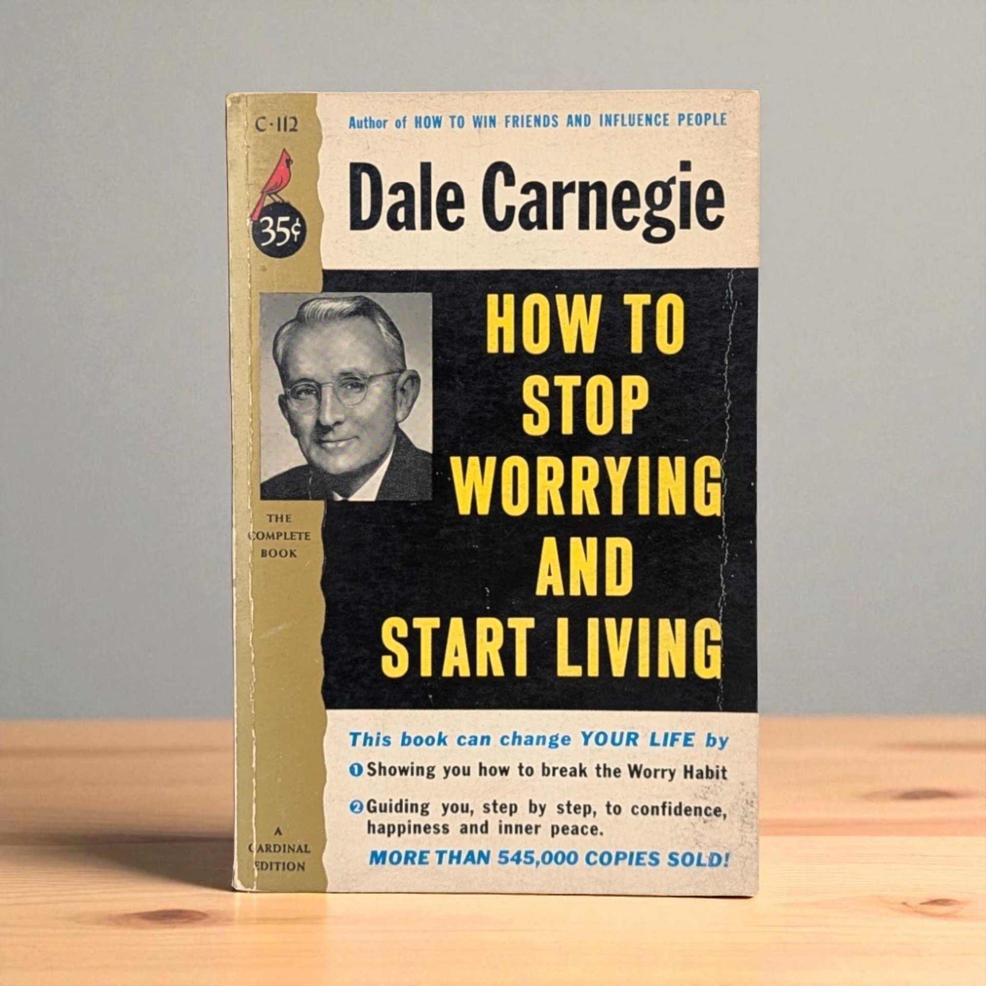 Vintage Dale Carnegie How to Stop Worrying and Start Living: 1950s Pocket Edition