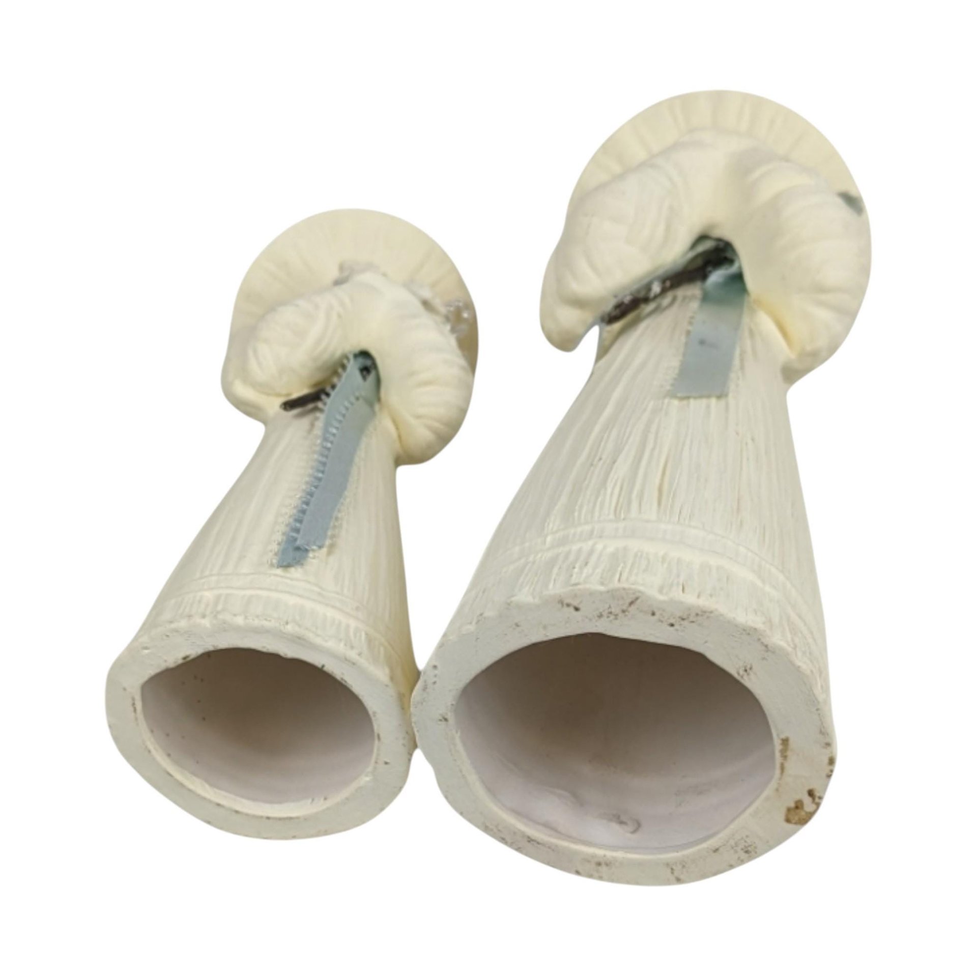 Vintage Mother Daughter Figurines: Ceramic Shabby Chic Decor