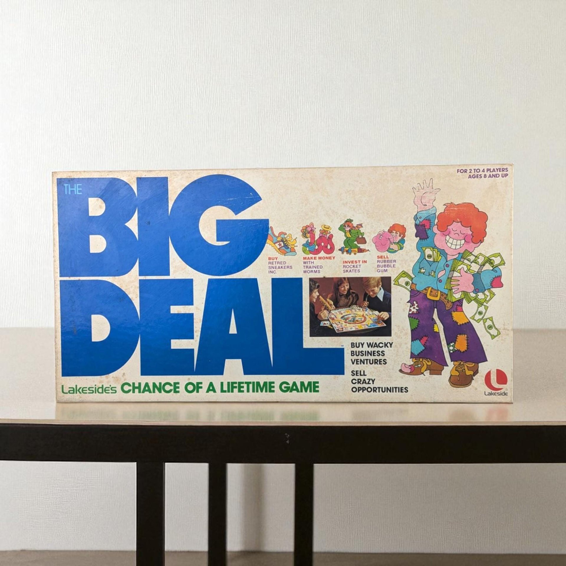 Vintage 1977 The Big Deal Board Game: 70s Family Game Night, INCOMPLETE