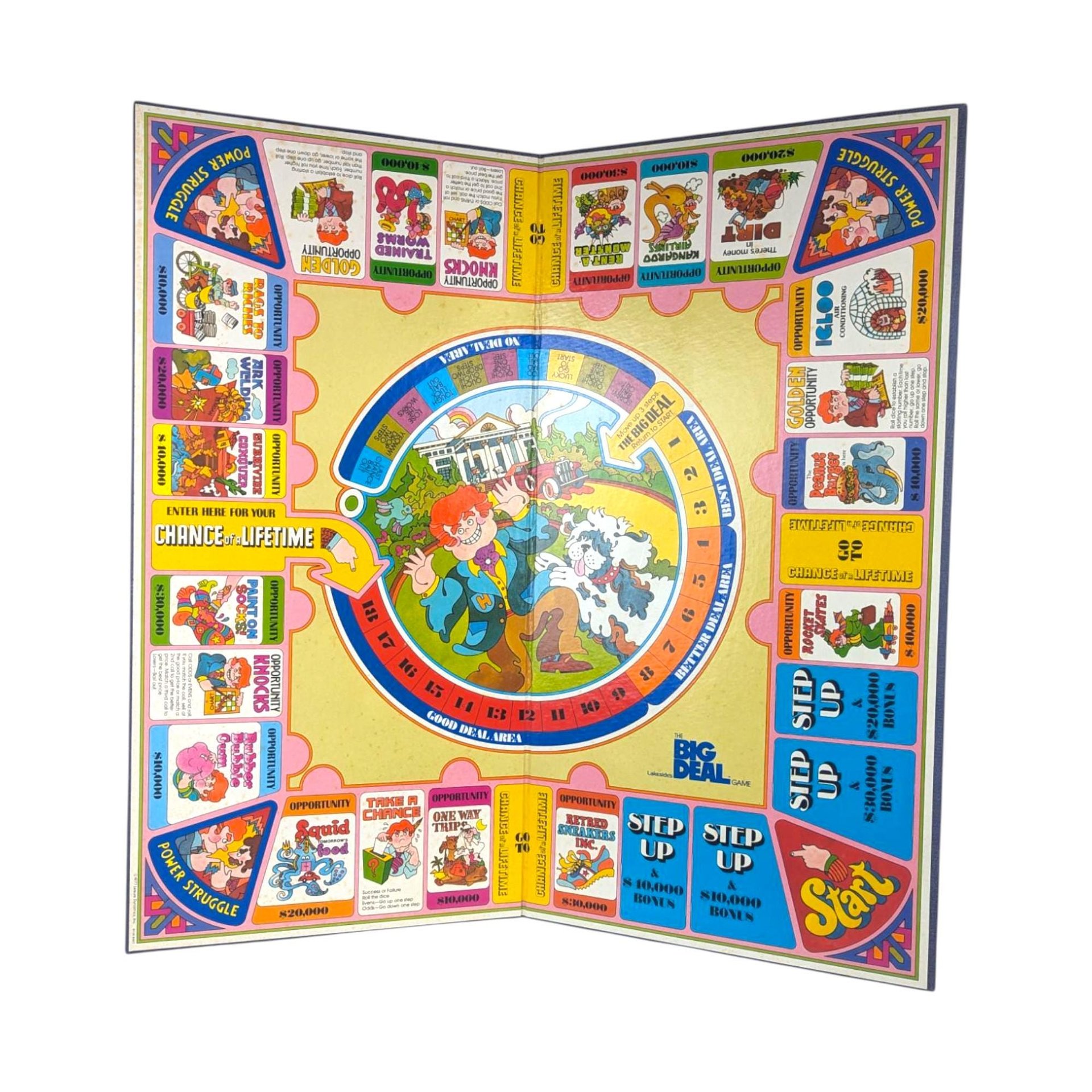 Vintage 1977 The Big Deal Board Game: 70s Family Game Night, INCOMPLETE