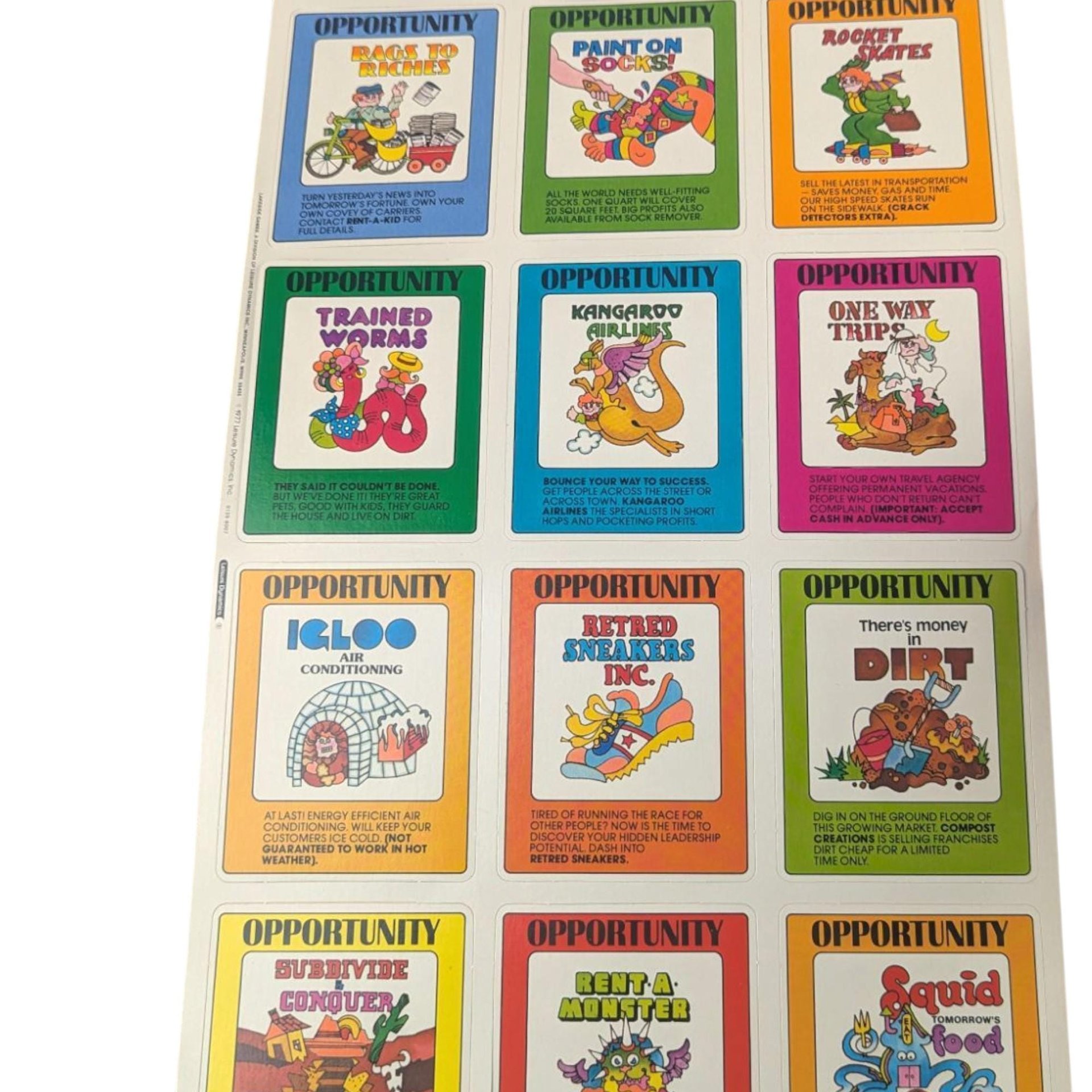 Vintage 1977 The Big Deal Board Game: Unpunched, Complete Collector's Edition