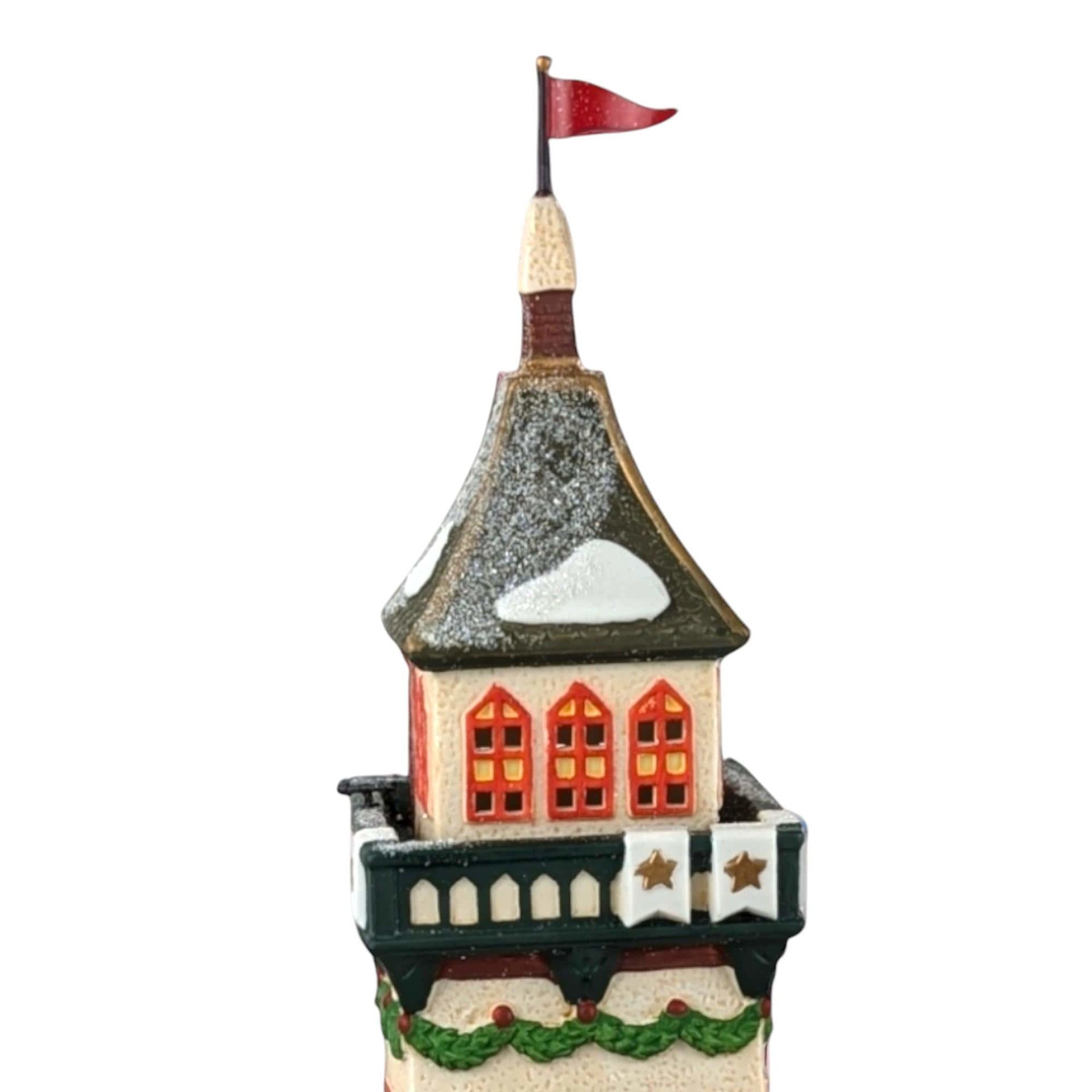Vintage Dept 56 Santa's Lookout Tower: North Pole Christmas Village Collectible
