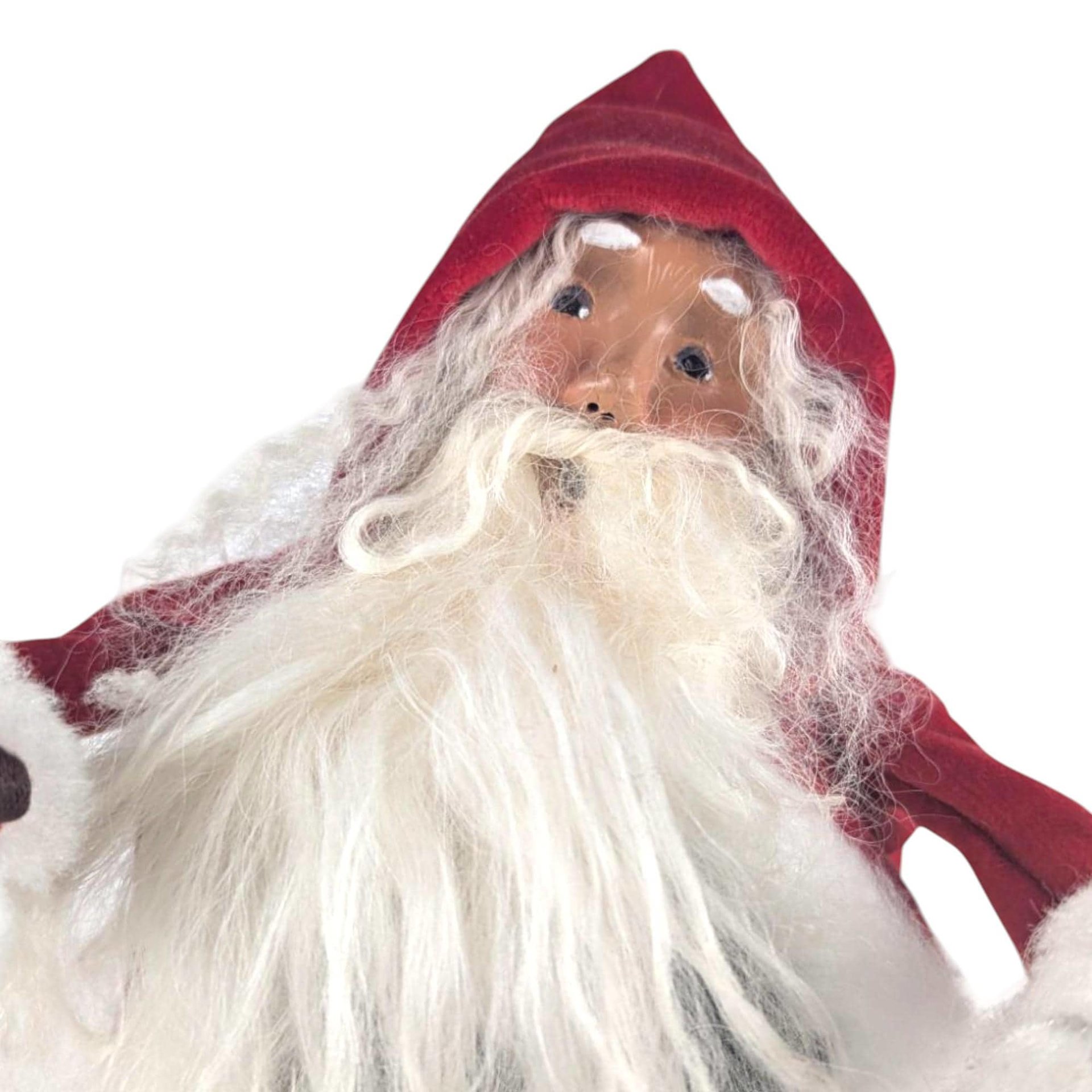 Vintage 1999 Byers' Choice Victorian Santa Figure: Holiday Mantel Decor