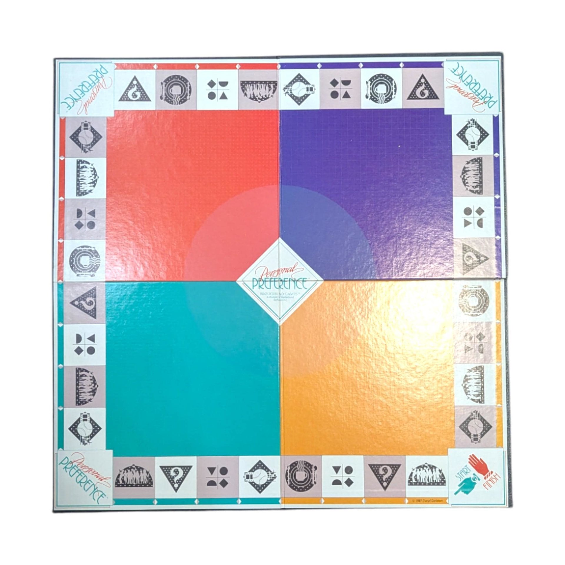 Vintage 1987 Personal Preference Game: Broderbund Party Board Game