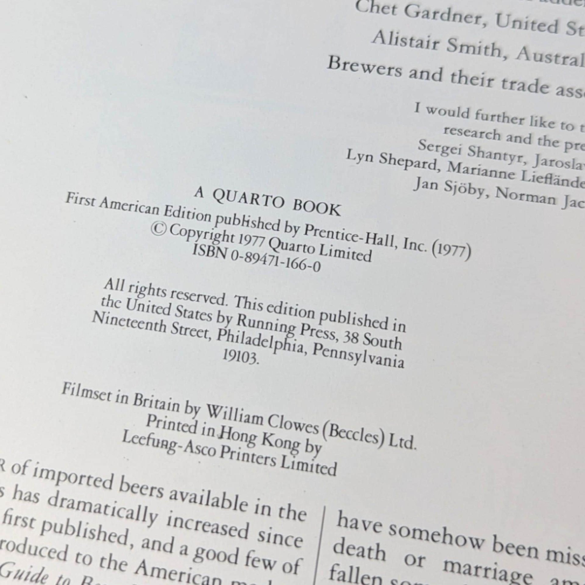 Vintage 1977 World Guide to Beer by Michael Jackson: Craft Beer History