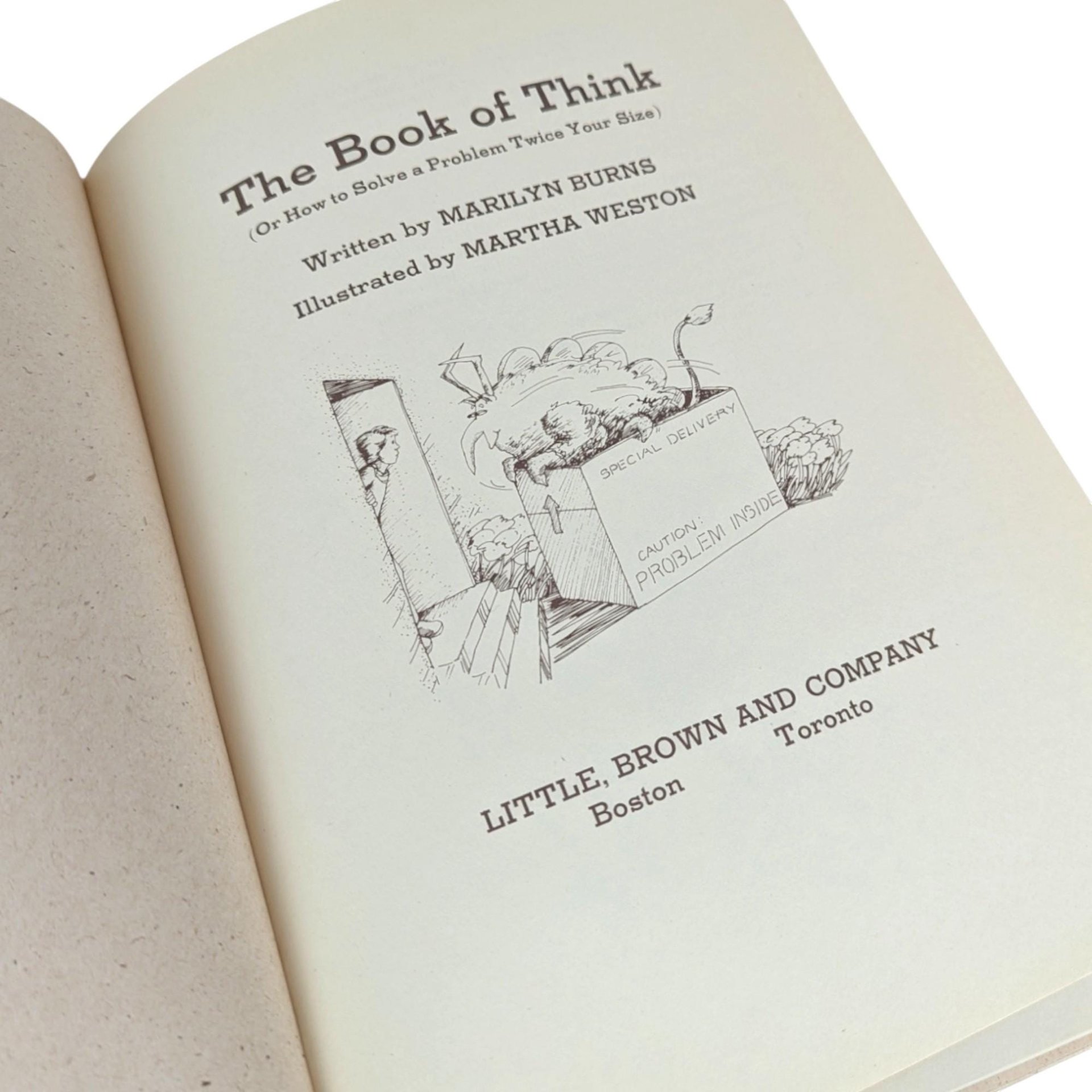 1976 The Book of Think: Vintage Children's Math Education