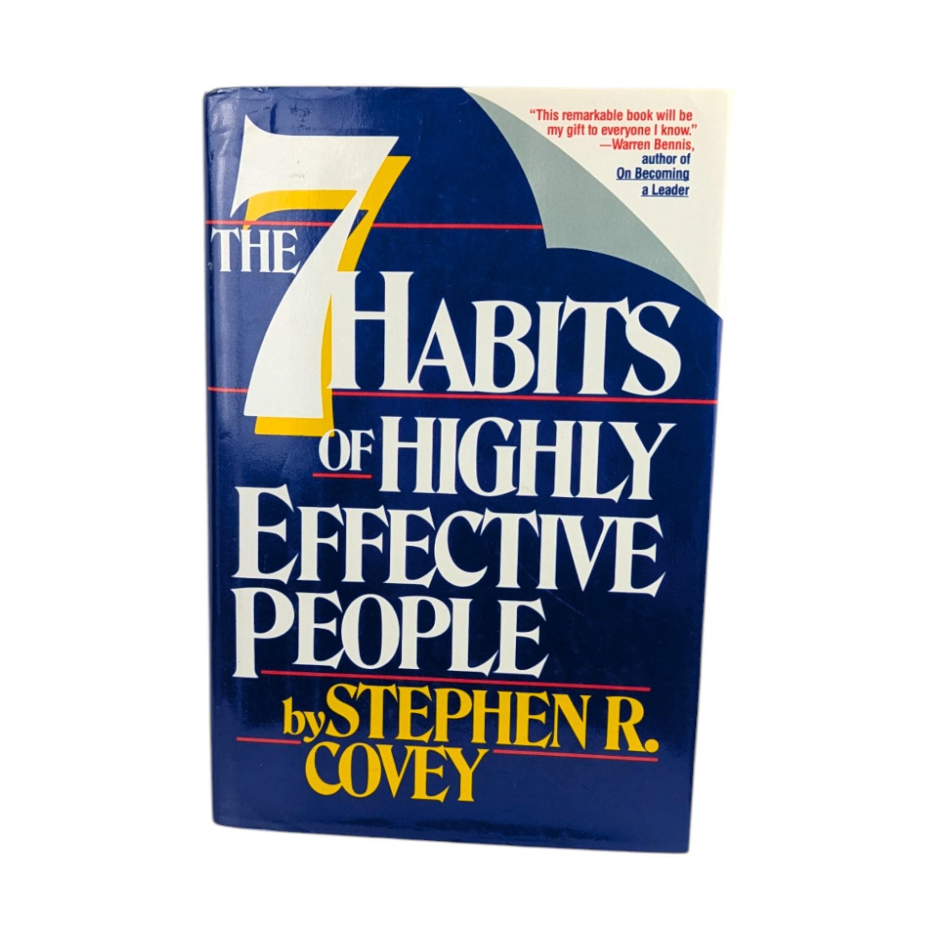 1989 "7 Habits of Effective People" Book: Stephen Covey, Hardcover Self Help Classic
