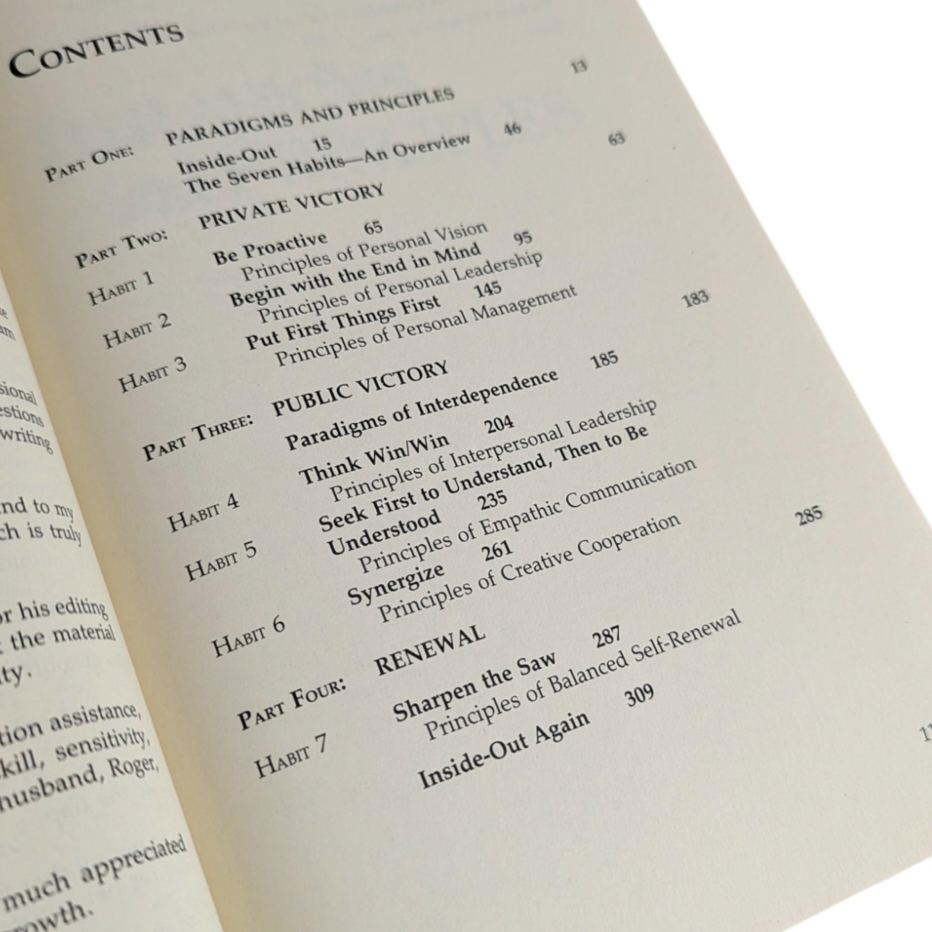 1989 "7 Habits of Effective People" Book: Stephen Covey, Hardcover Self Help Classic