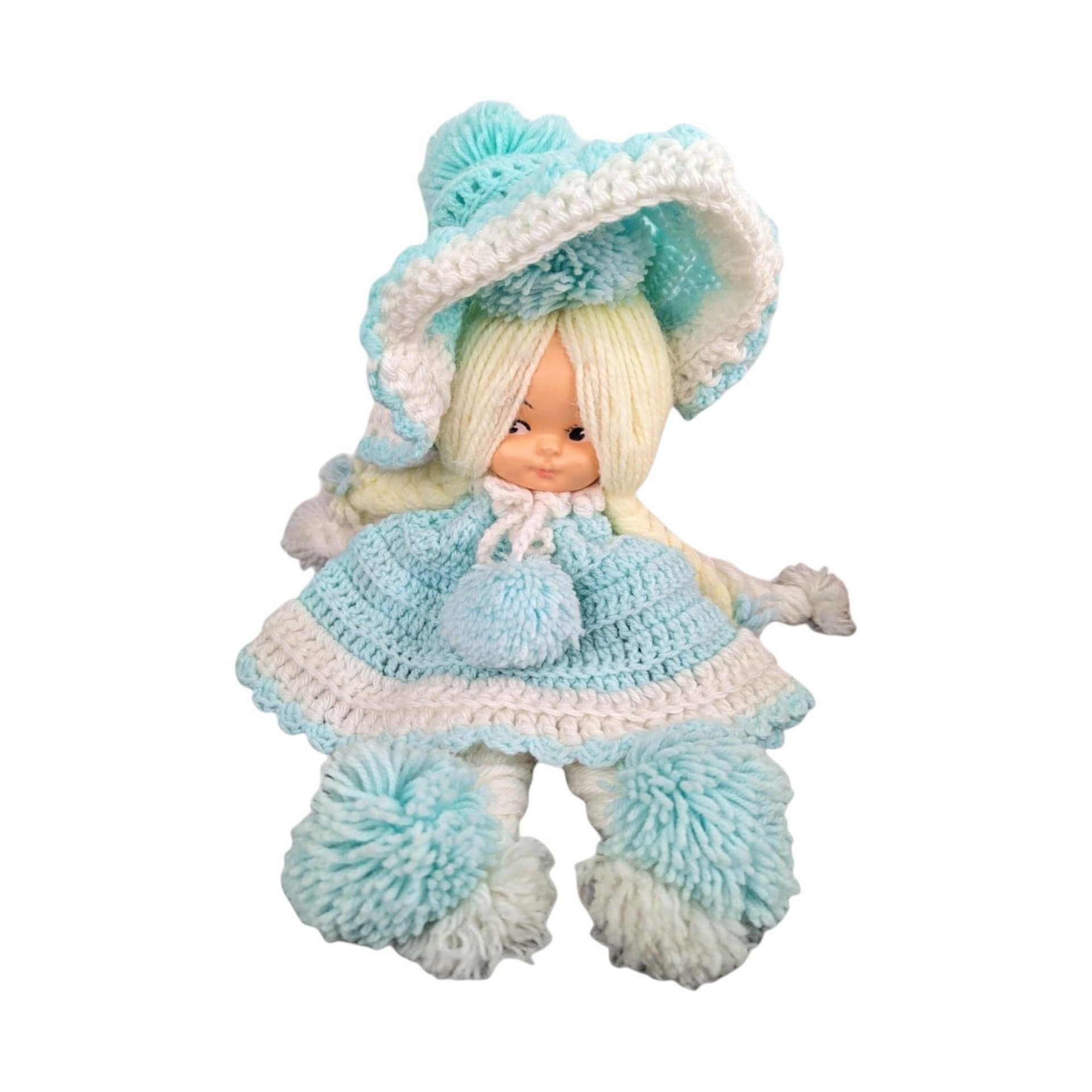 Vintage Hand Crocheted Dolls: Nursery Decor, Collectible Art