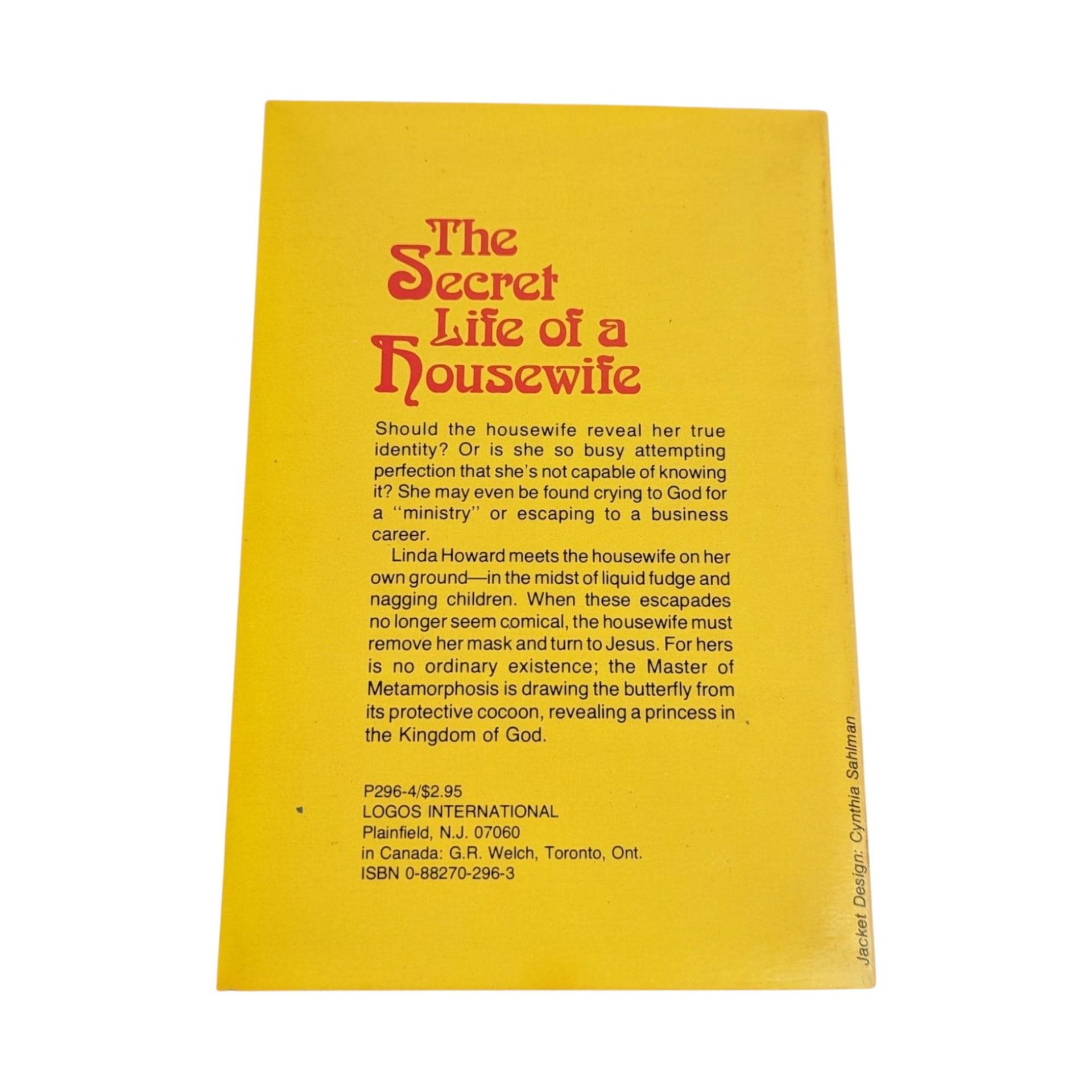Vintage 1978 Romance Novel: The Secret Life of a Housewife by Linda Howard