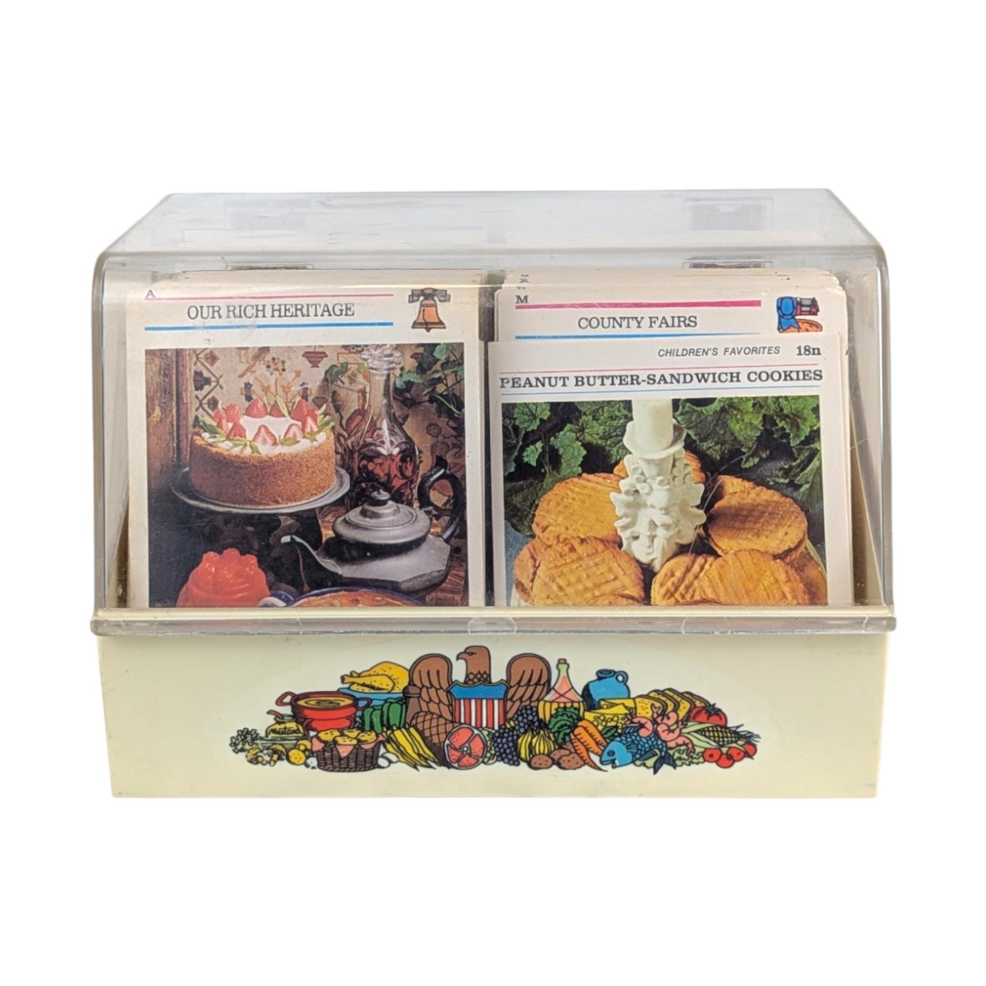 Vintage 1970s Cookery Cards: Marguerite Patten Recipe Box Set