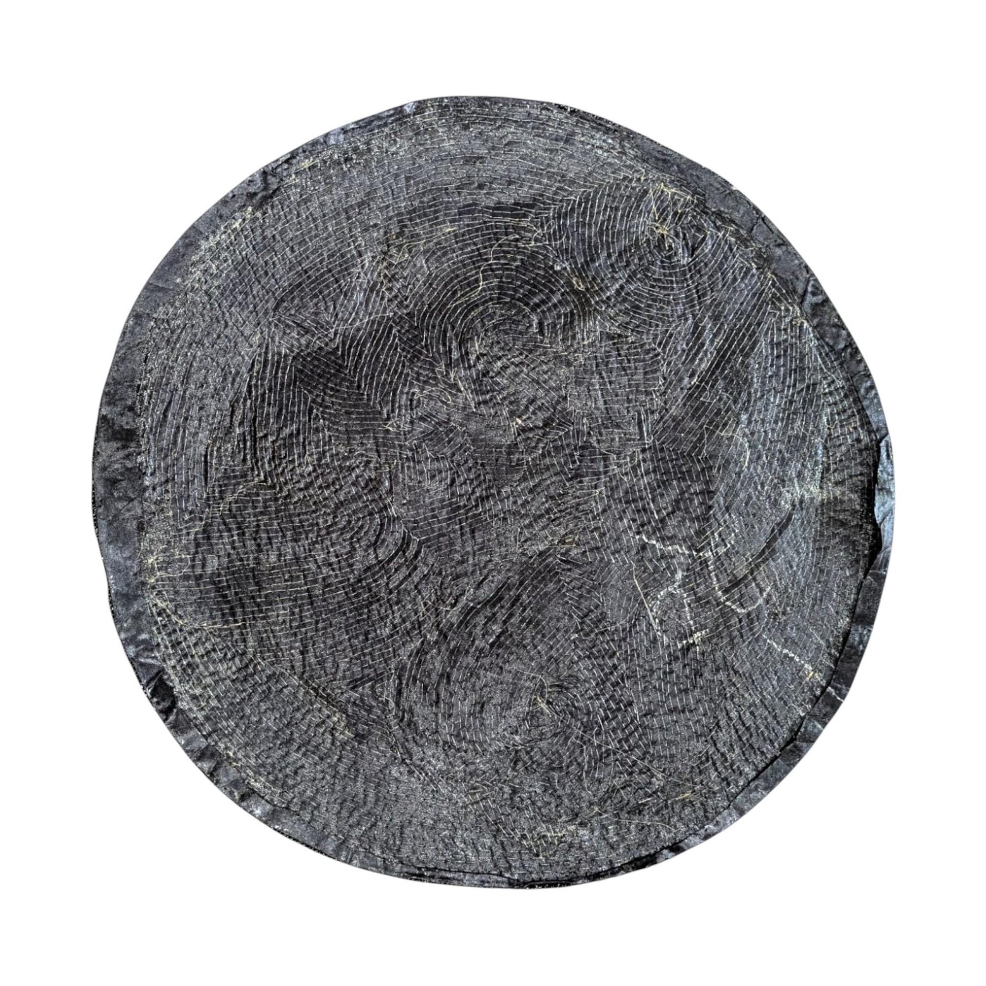 Vintage Beaded Witch Placemat: Spooky Halloween Table & Wall Decor