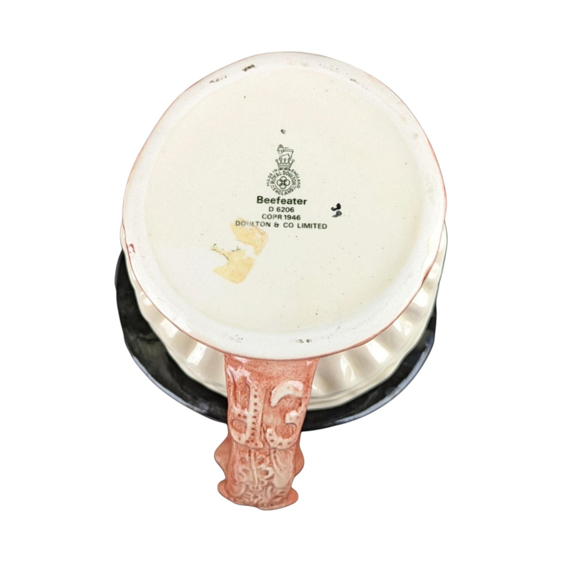 Vintage Royal Doulton Beefeater Toby Jug: Large Character Mug D6206 Collectible