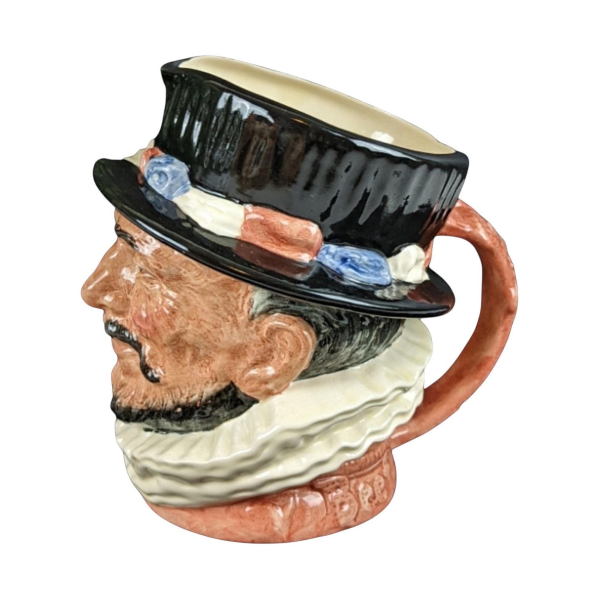 Vintage Royal Doulton Beefeater Toby Jug: Large Character Mug D6206 Collectible