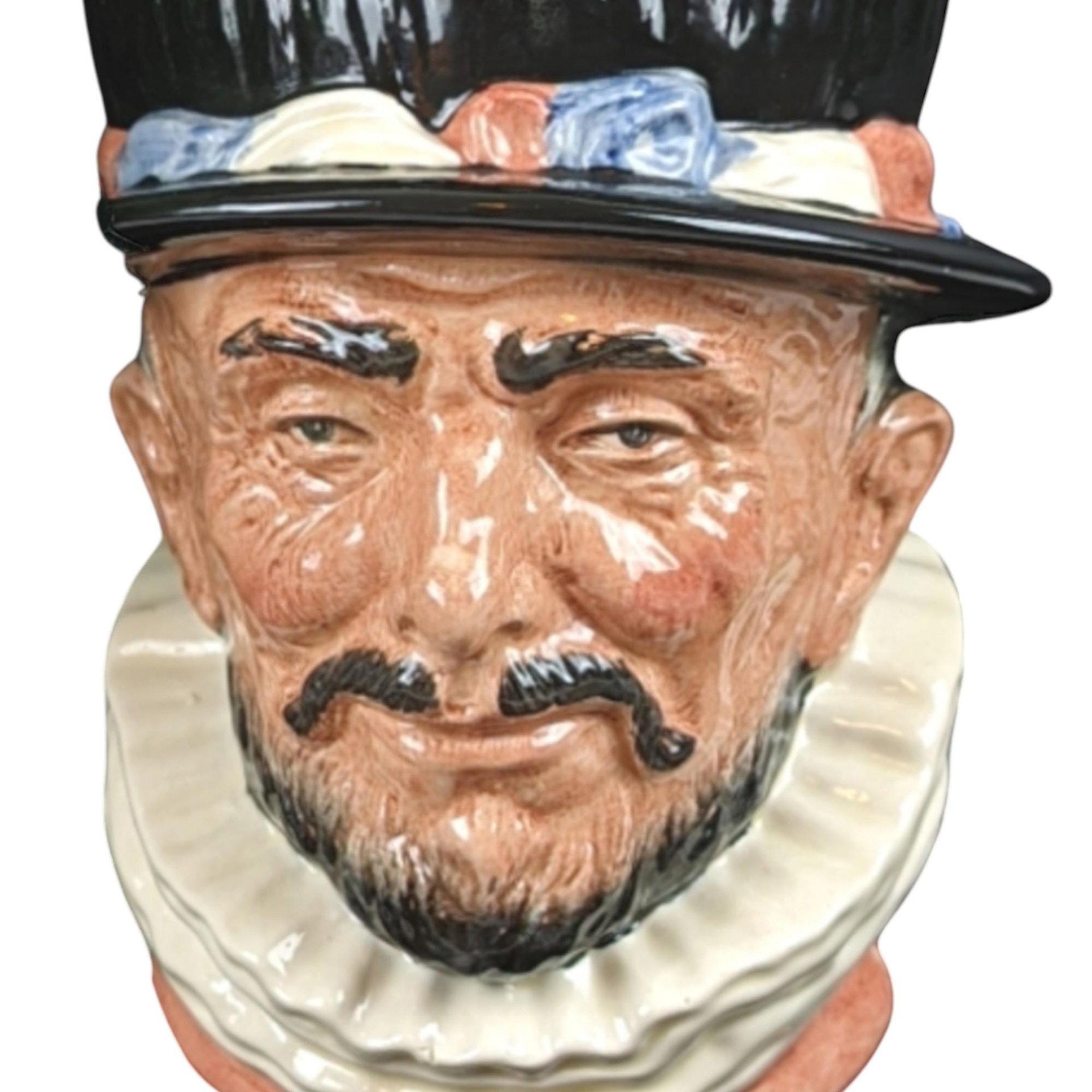 Vintage Royal Doulton Beefeater Toby Jug: Large Character Mug D6206 Collectible