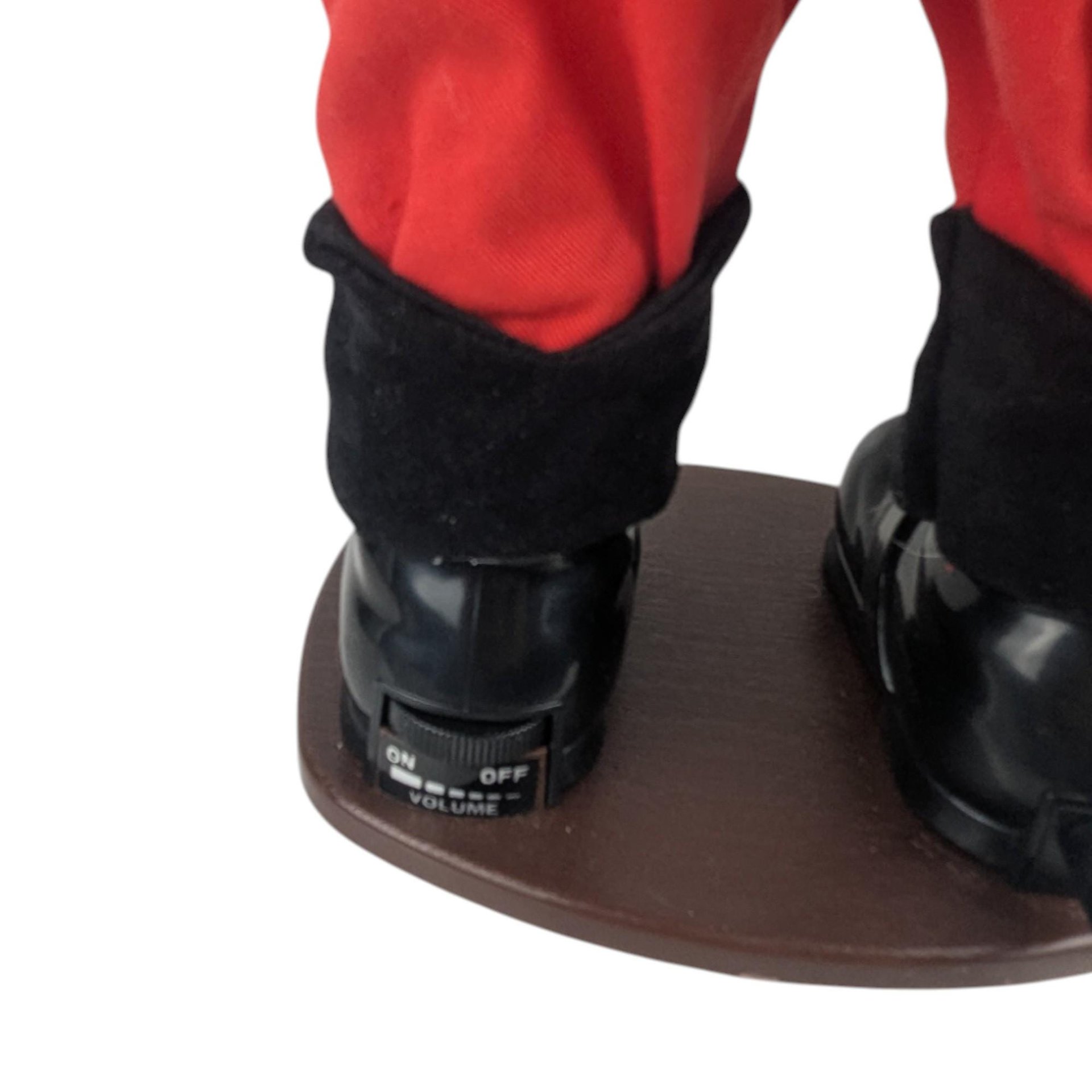 Vintage 1998 Holly Jolly Rock Santa Animated Cowboy: Singing and Dancing Figure