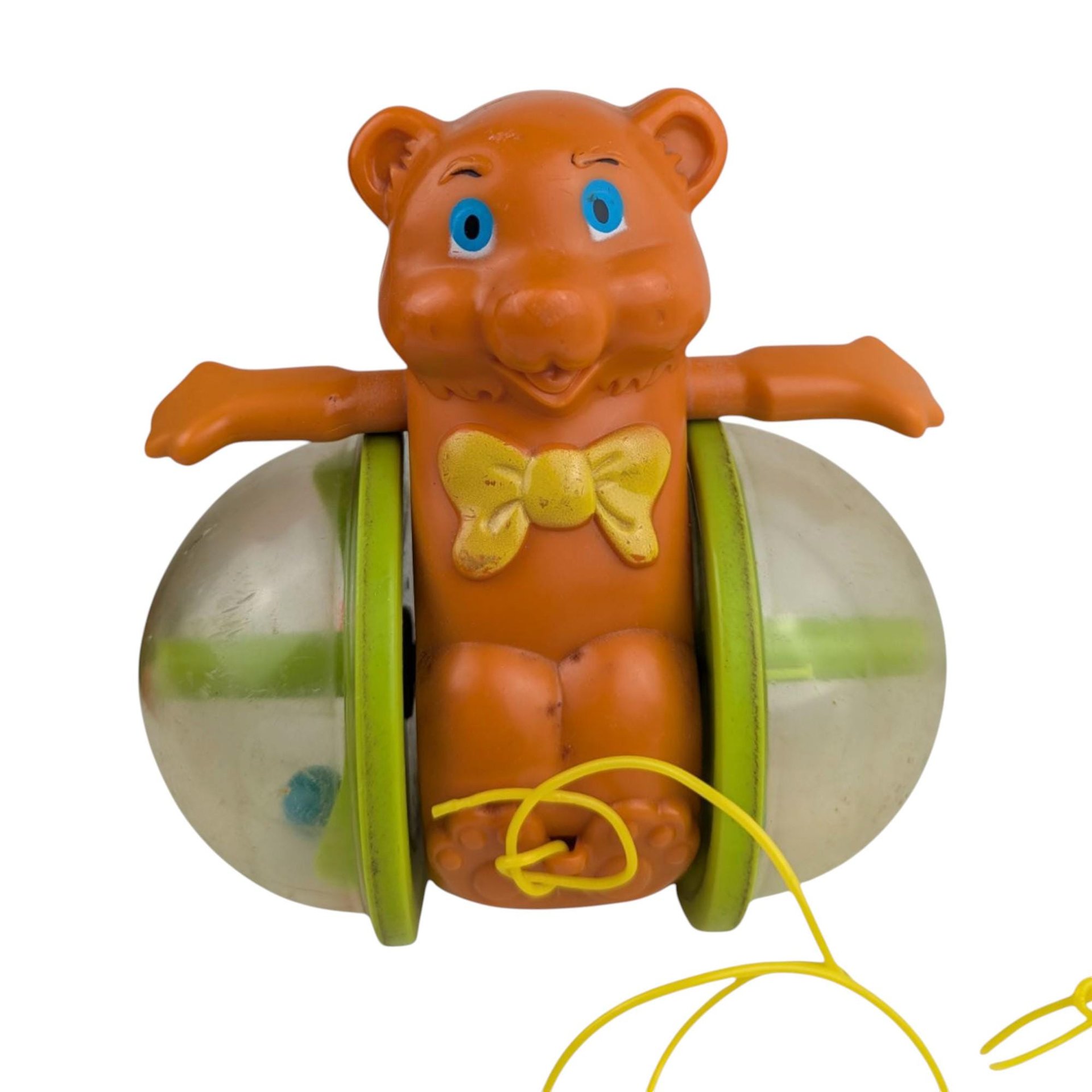 Vintage 1979 Fisher Price Bob Along Bear Pull Toy: Nursery Decor