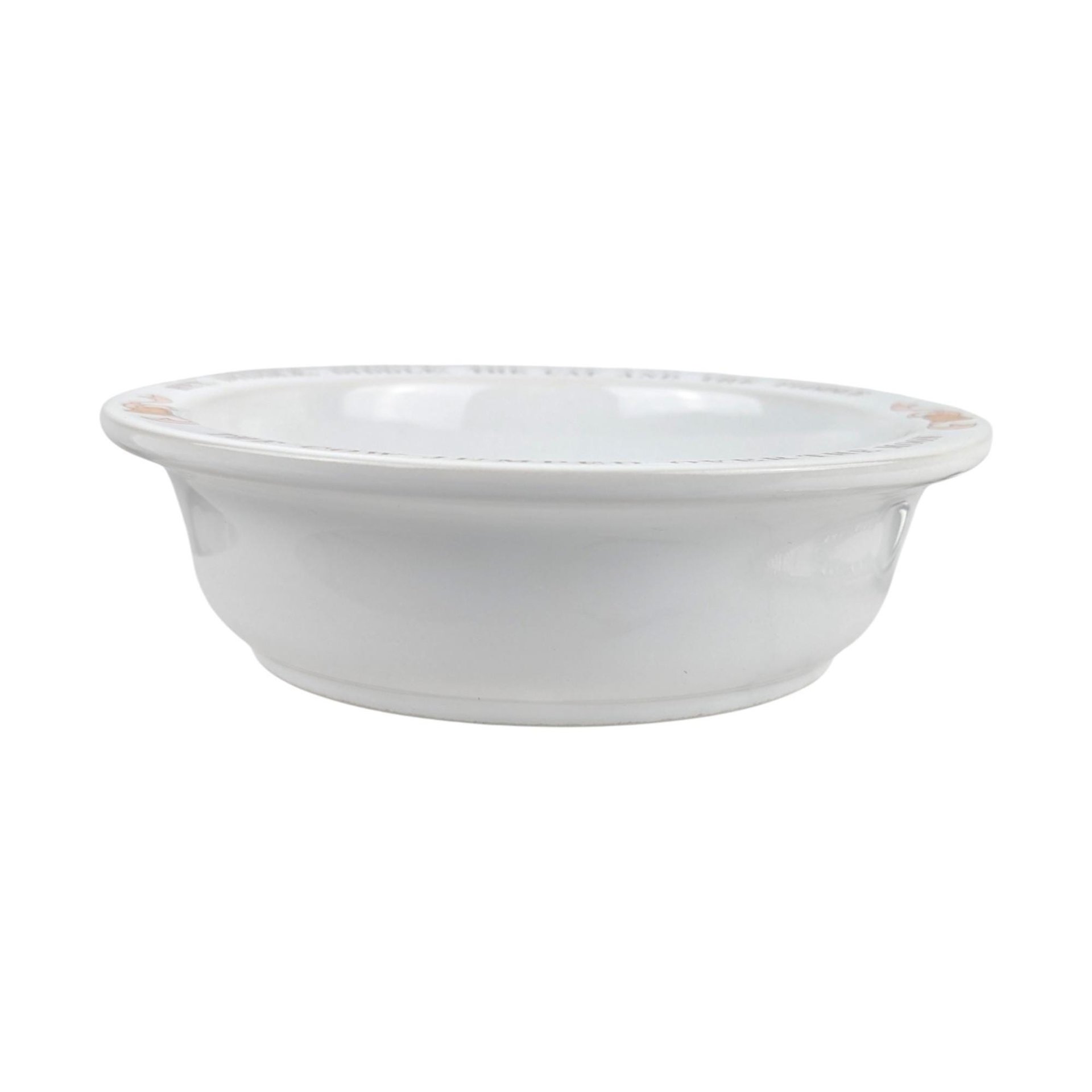 Vintage 1984 Hey Diddle Diddle Bowl Set: Avon Ceramic Child's Dish and Spoon