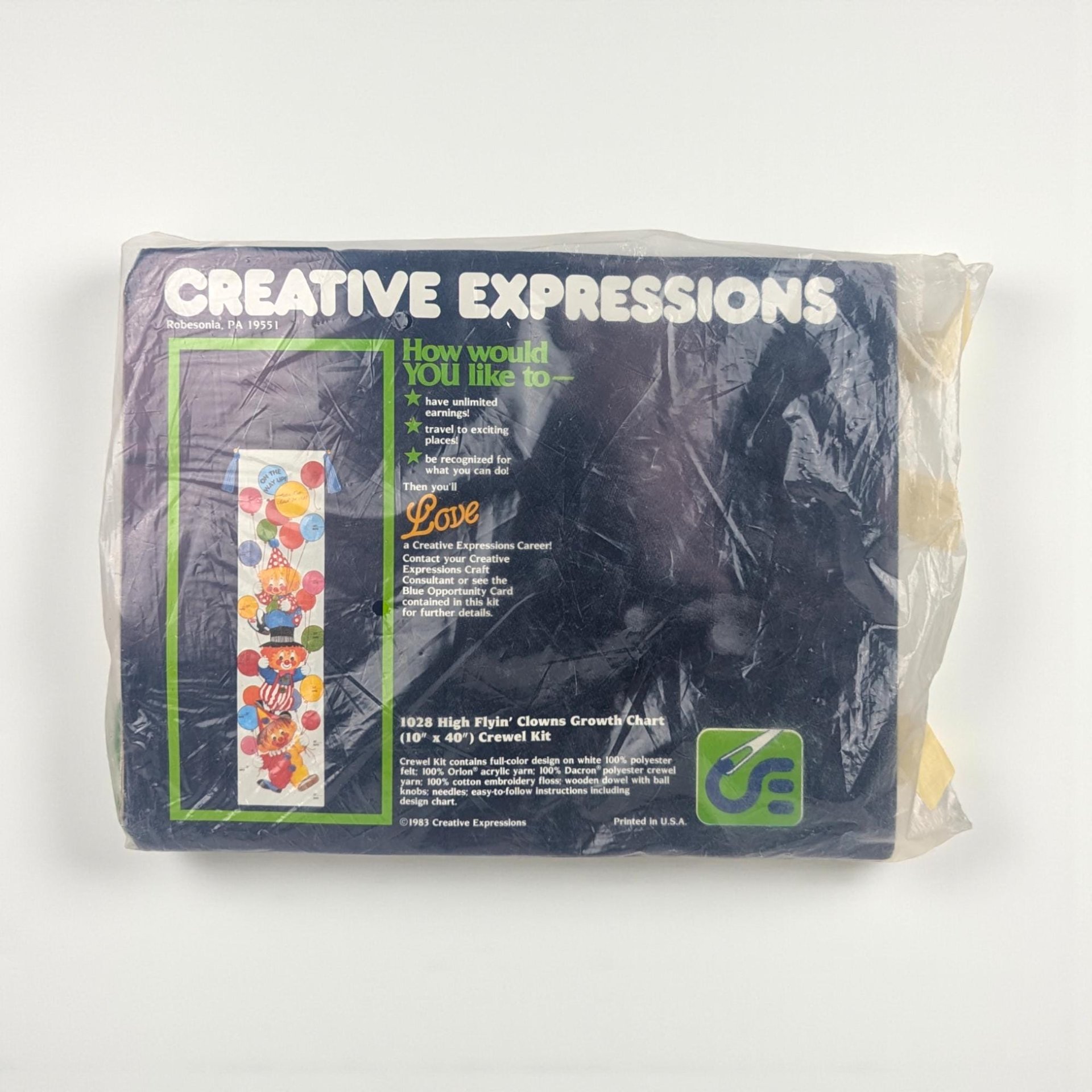 Vintage 1980s Craft Kit, Your Choice: Creative Expressions Punchneedle or Crewel