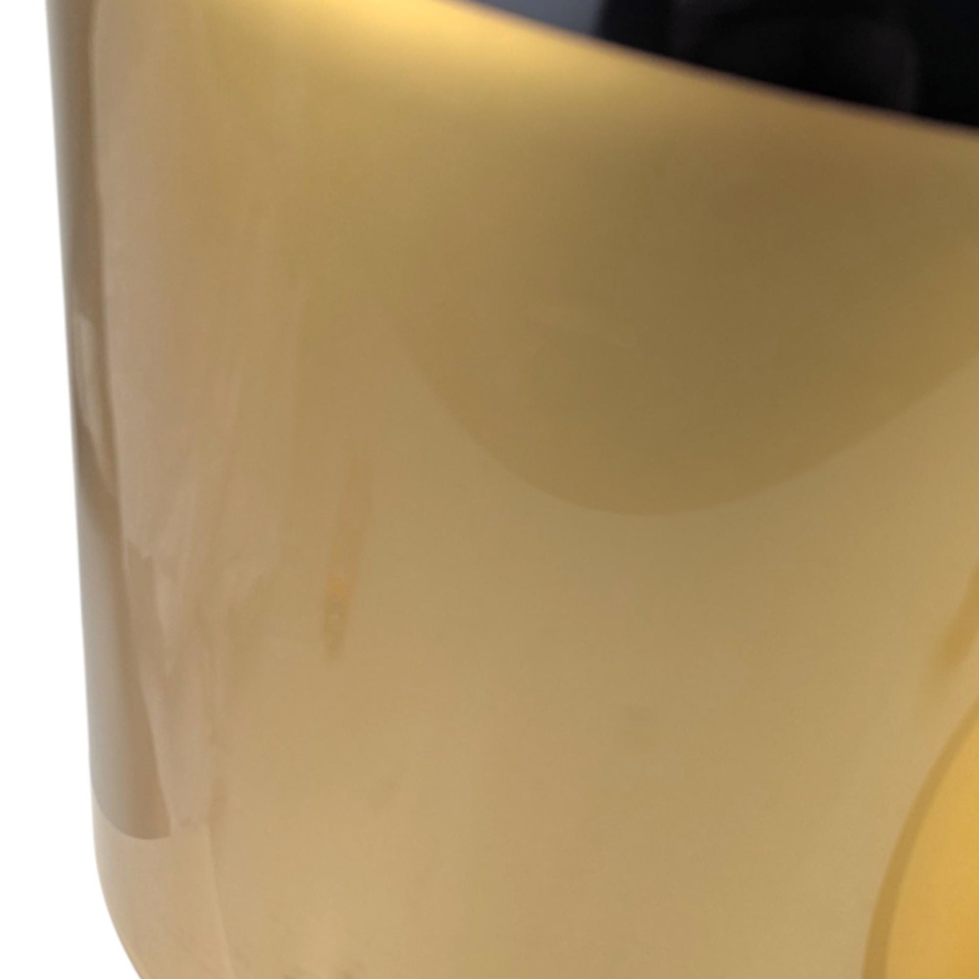 Vintage Gold and Black Ice Bucket: Mid Century Modern Barware, Plastic Cooler