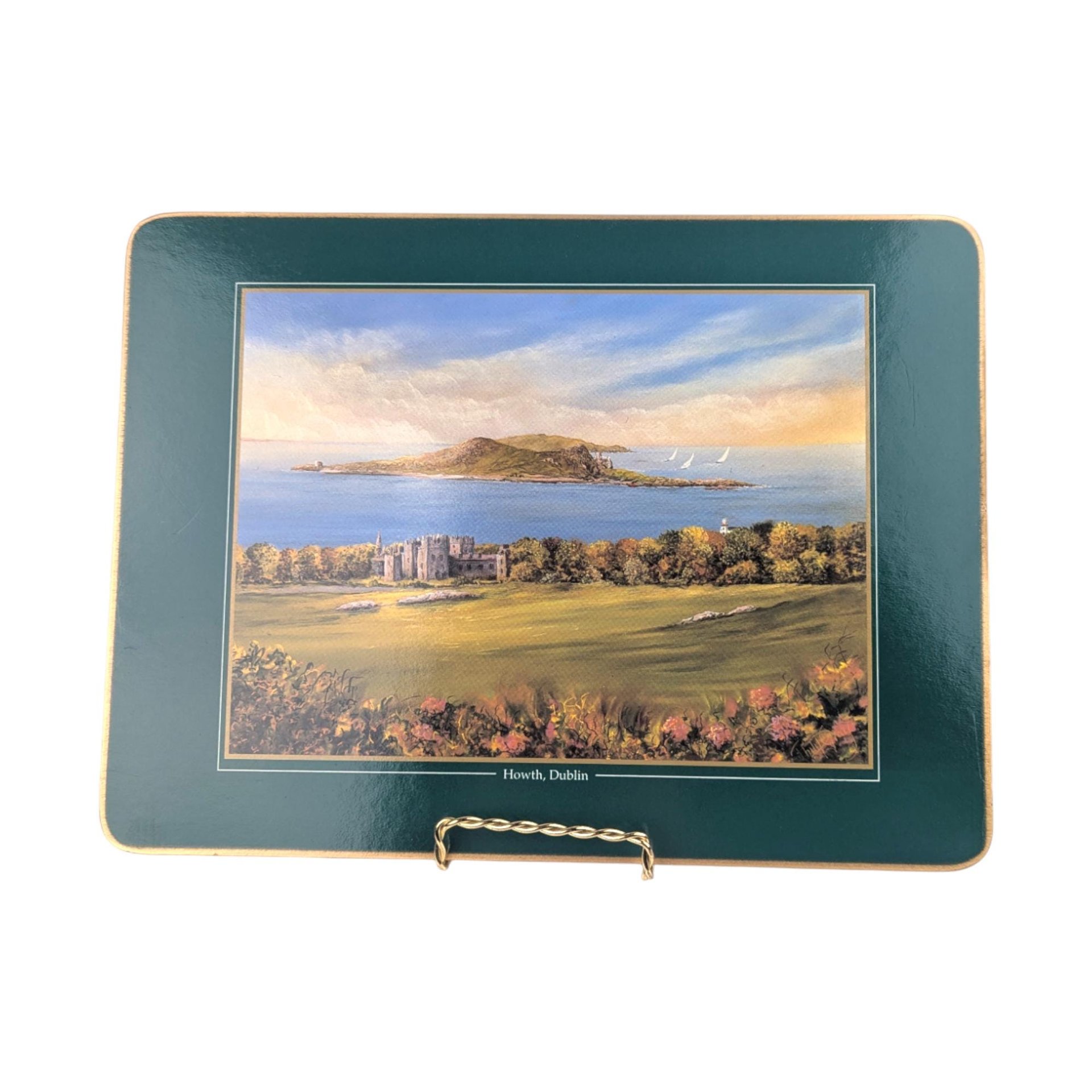 Vintage Irish View Placemat Set: John Hinde Ltd., Cork Back Table Mats, Set of 6