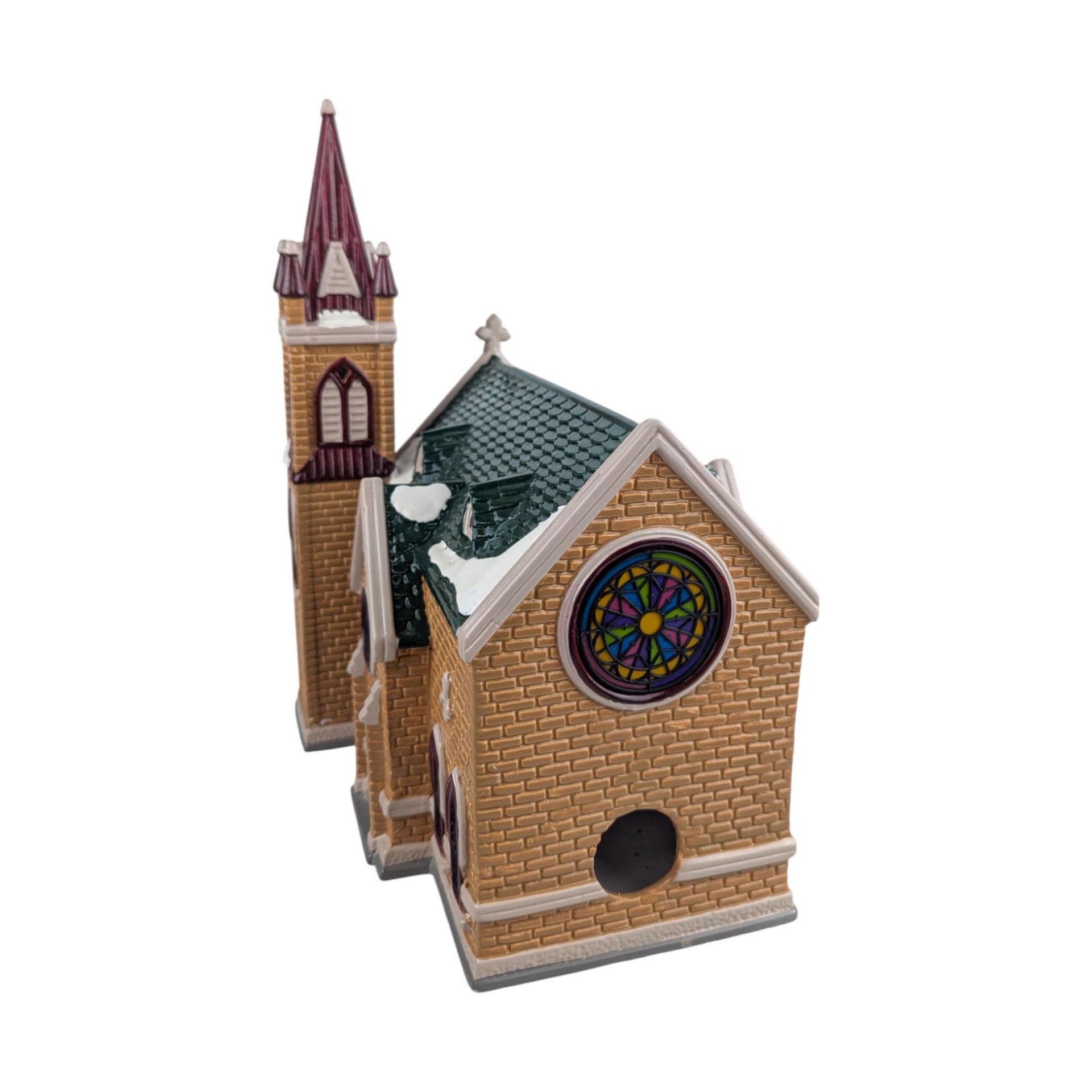 1993 Mount Olivet Church: Dept 56 Snow Village Lighted Building