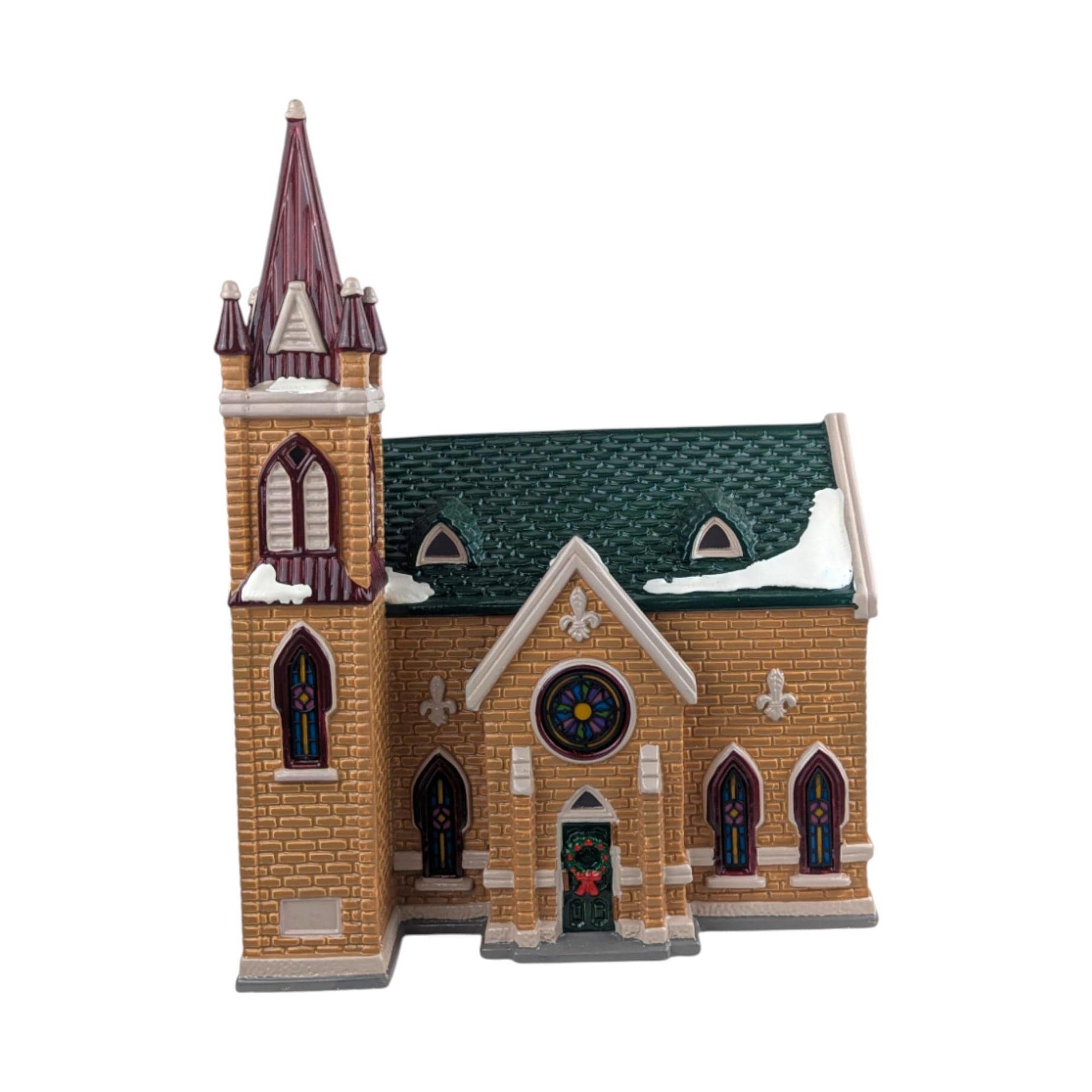 1993 Mount Olivet Church: Dept 56 Snow Village Lighted Building
