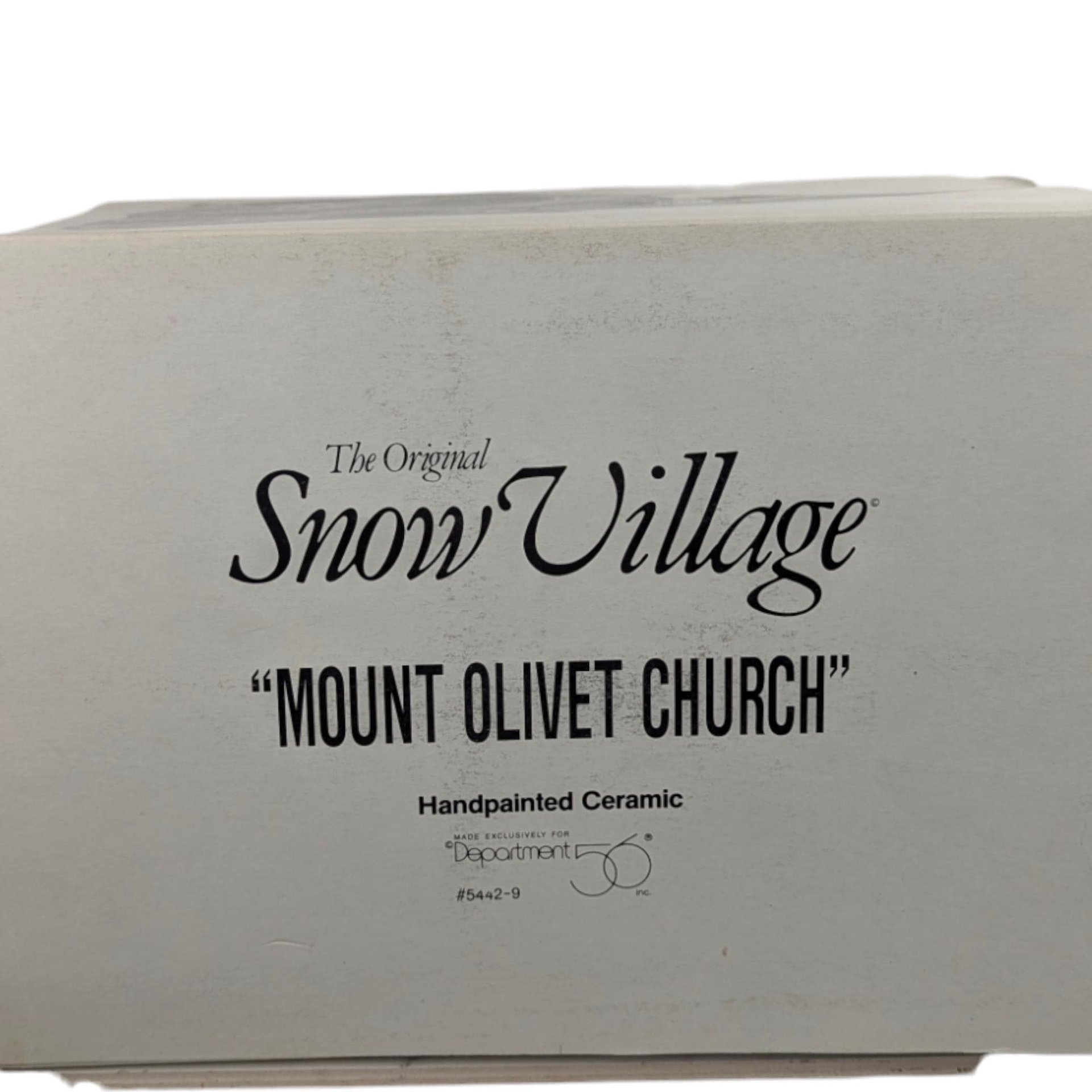 1993 Mount Olivet Church: Dept 56 Snow Village Lighted Building