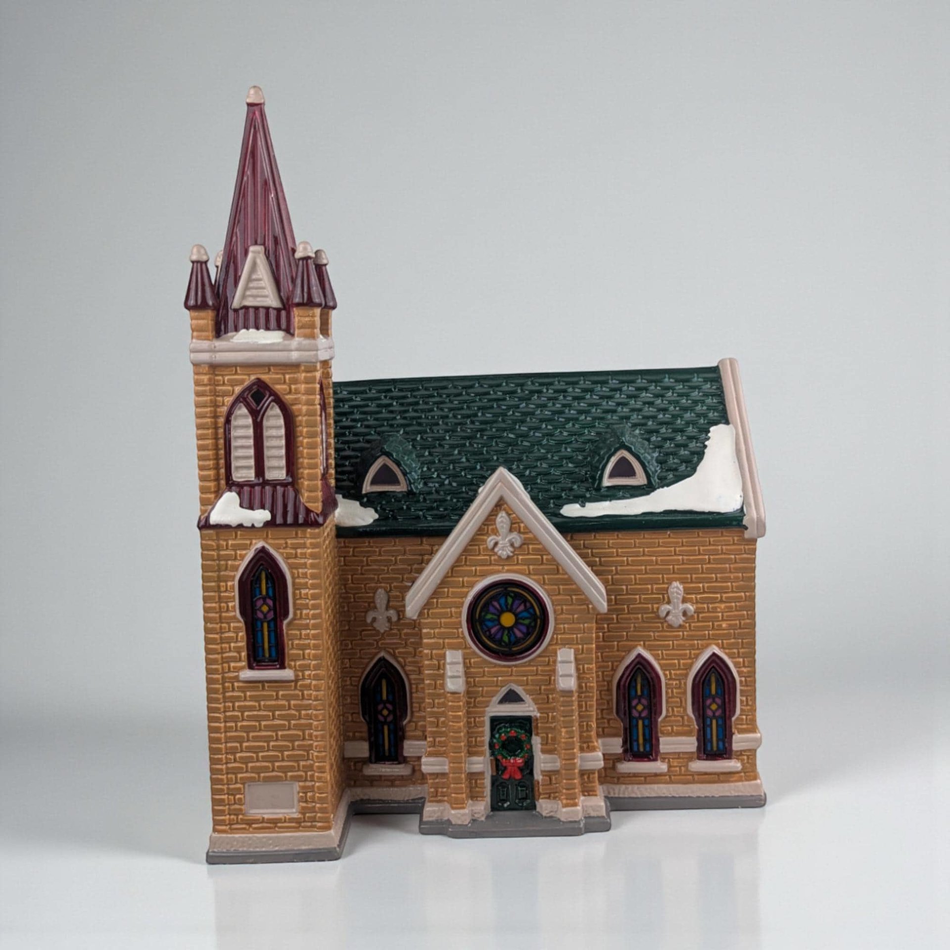 1993 Mount Olivet Church: Dept 56 Snow Village Lighted Building