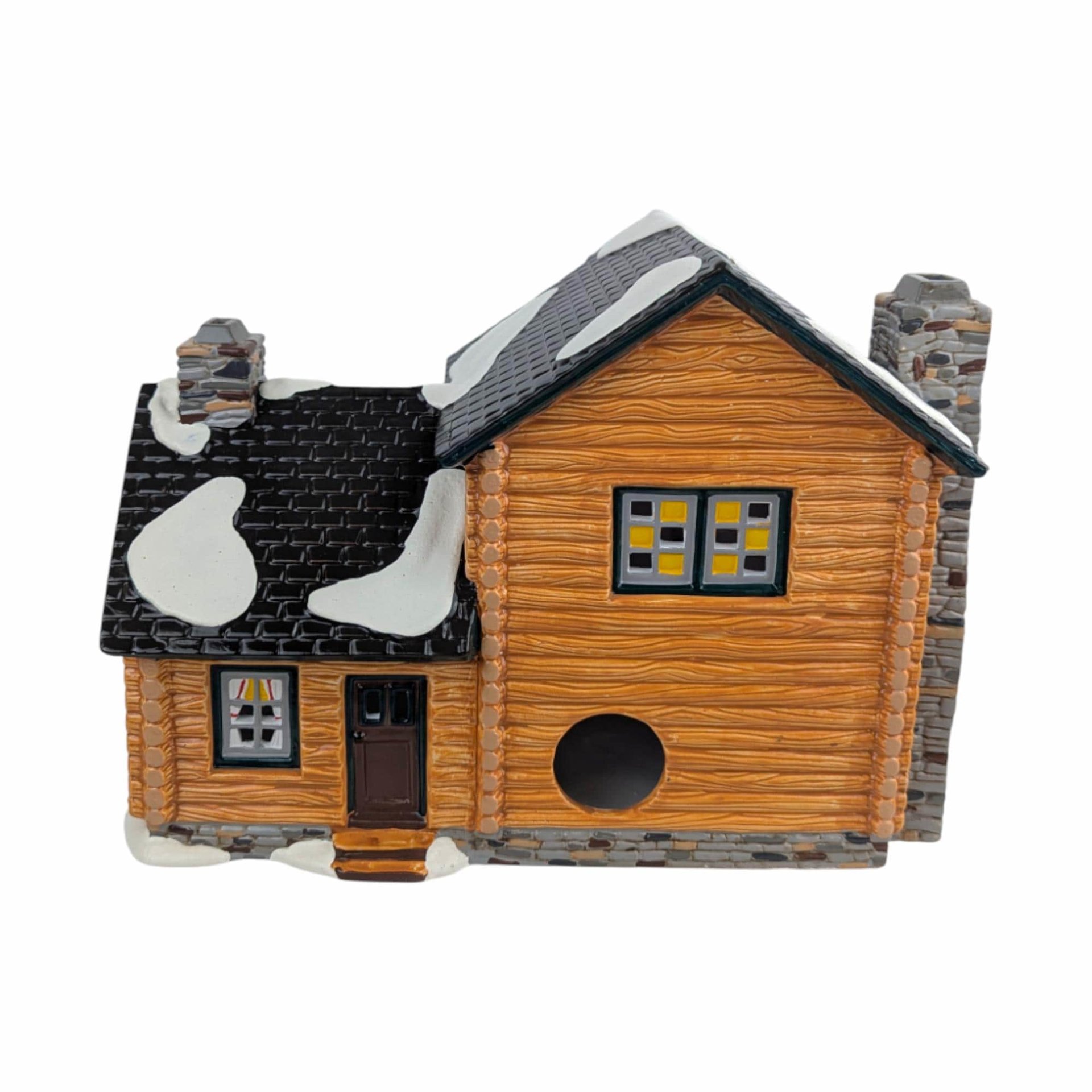 1996 Smokey Mountain Retreat: Dept 56 Snow Village Smoking Cabin
