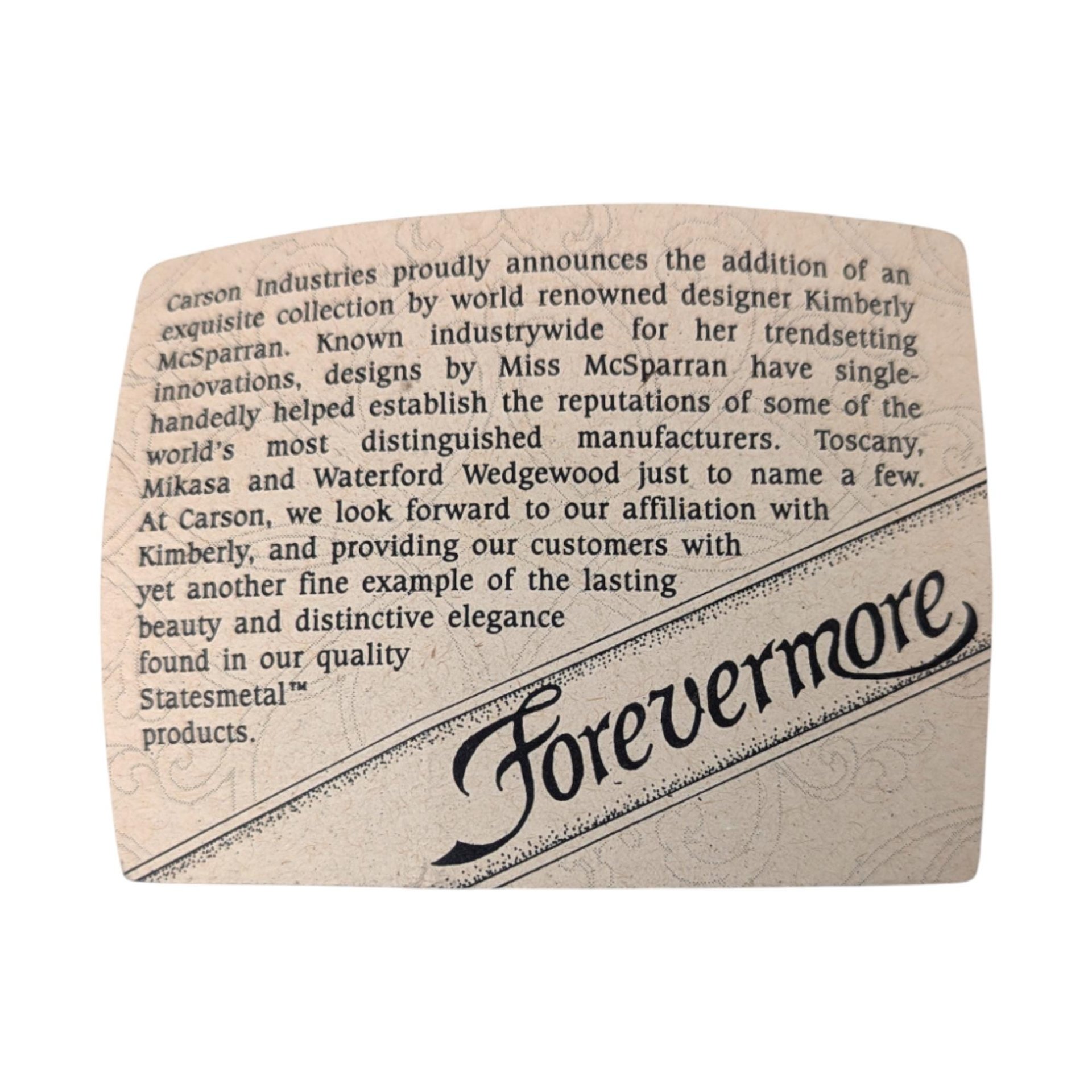 Vintage 1996 Carson Pewter: YOUR CHOICE of Forevermore Pitcher, Candelabra, or Goblet Pair