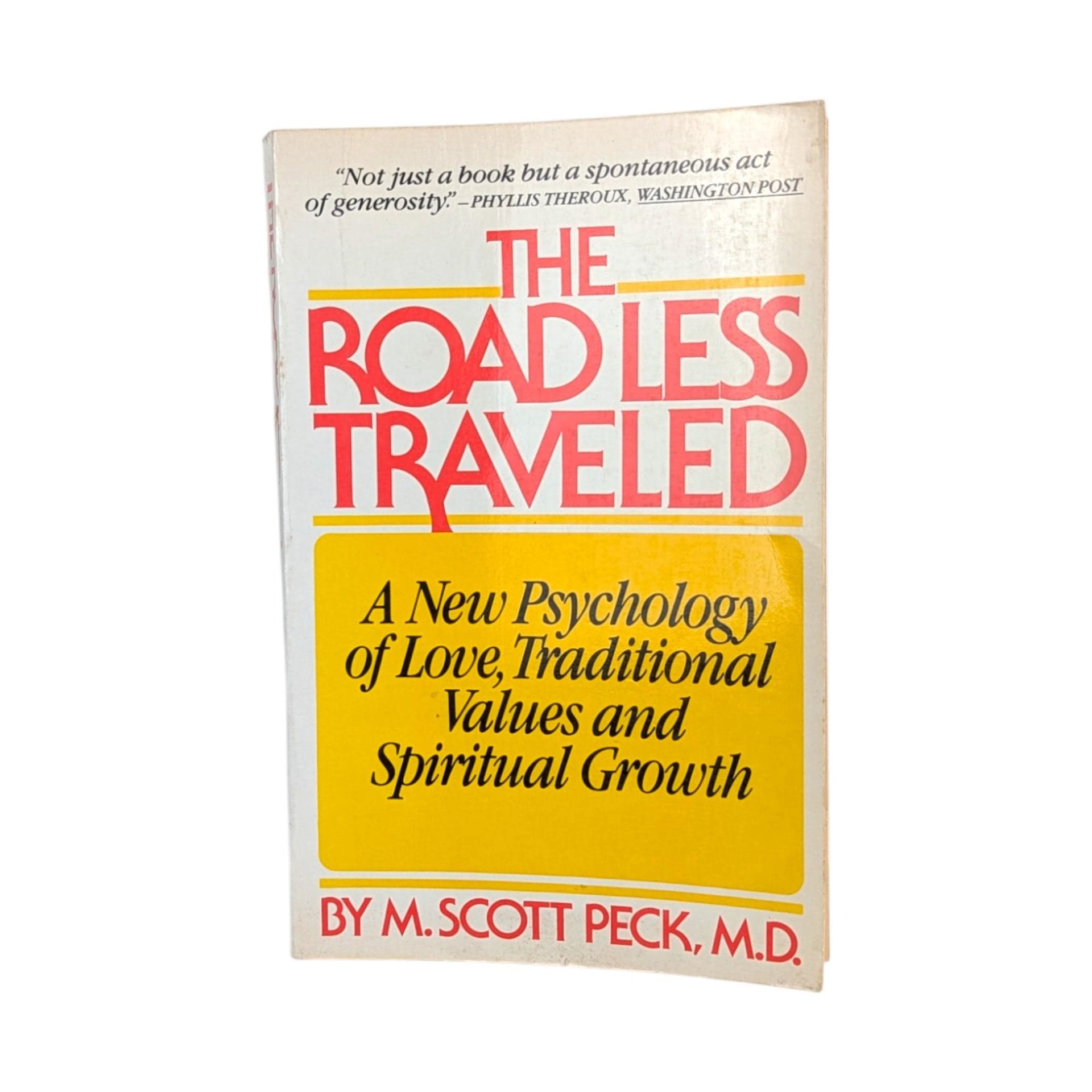 Vintage 1978 The Road Less Traveled: M. Scott Peck Softcover Spirituality Book