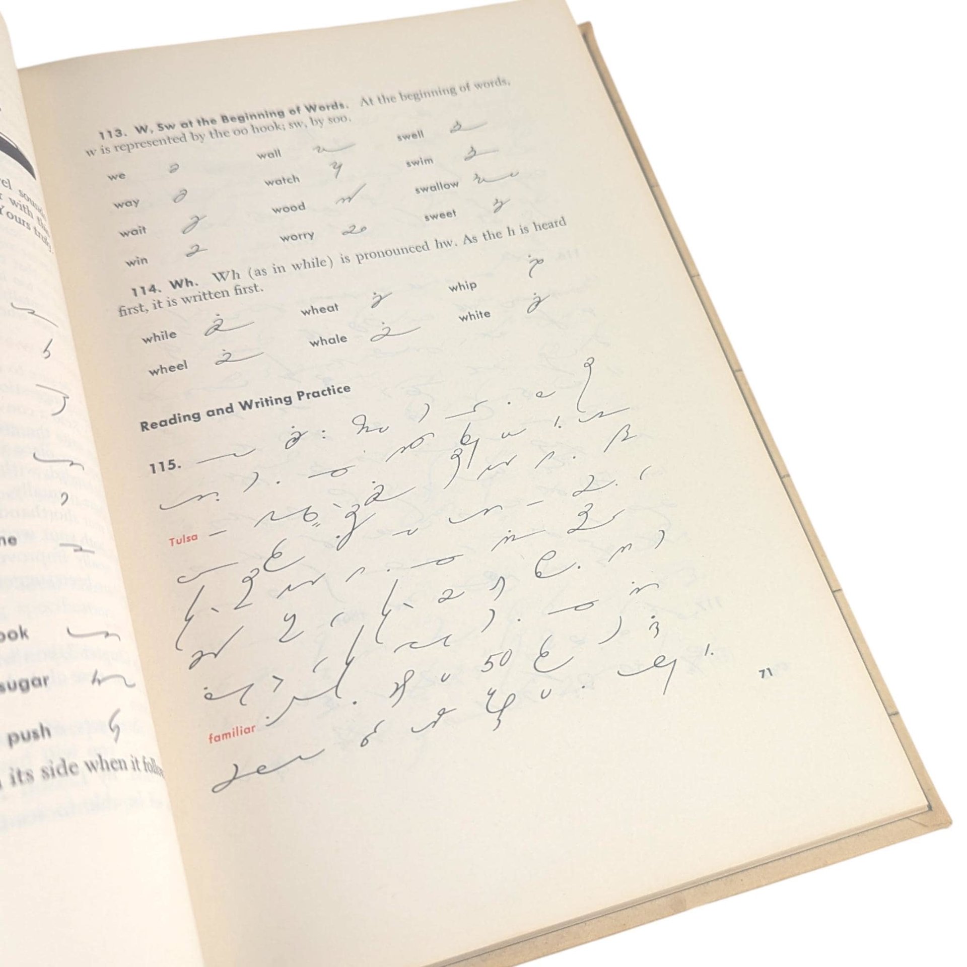 Vintage 1958 Gregg Shorthand For Colleges: Simplified Second Edition Textbook