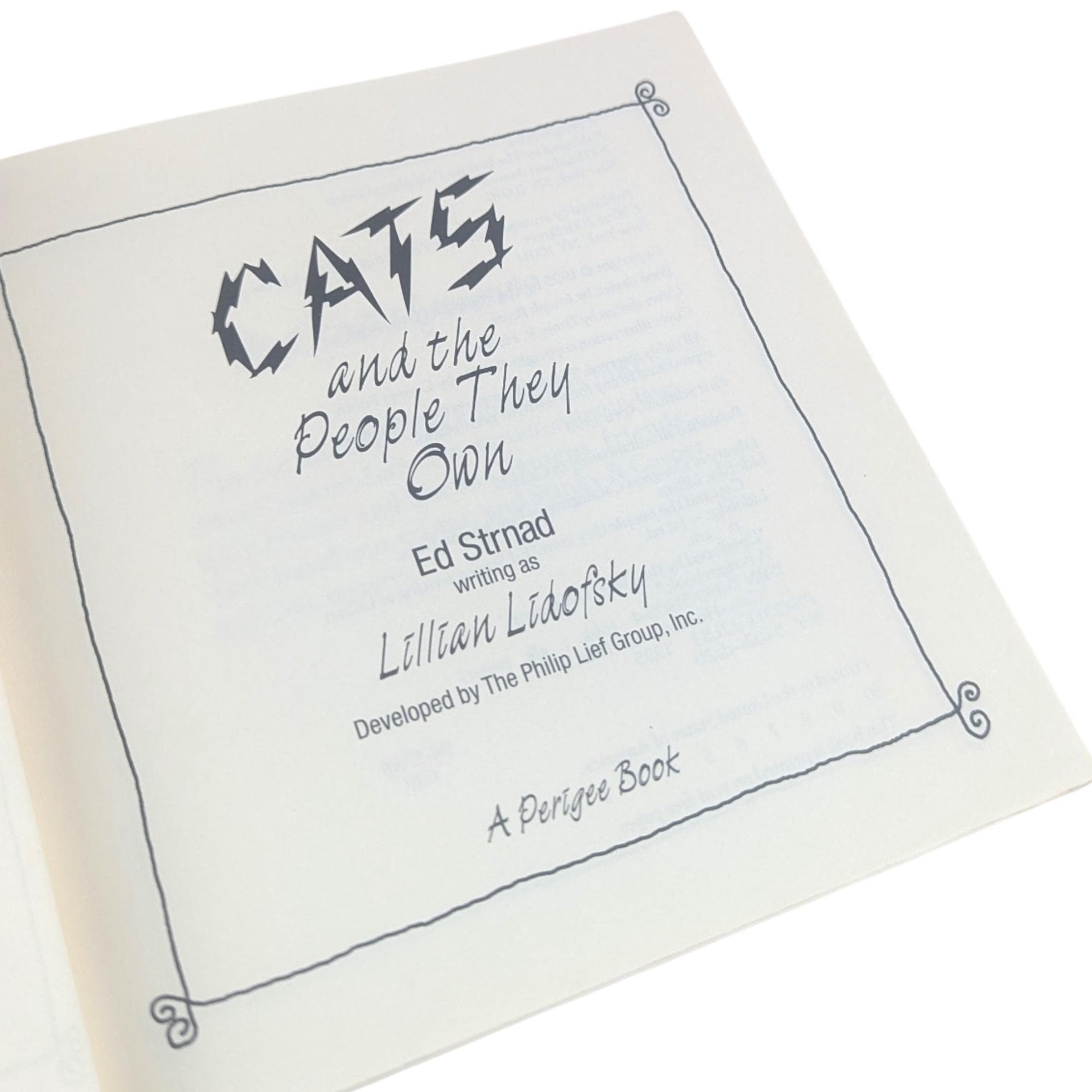 Vintage 1995 Cats and the People They Own: Ed Strnad Comic Humor Book