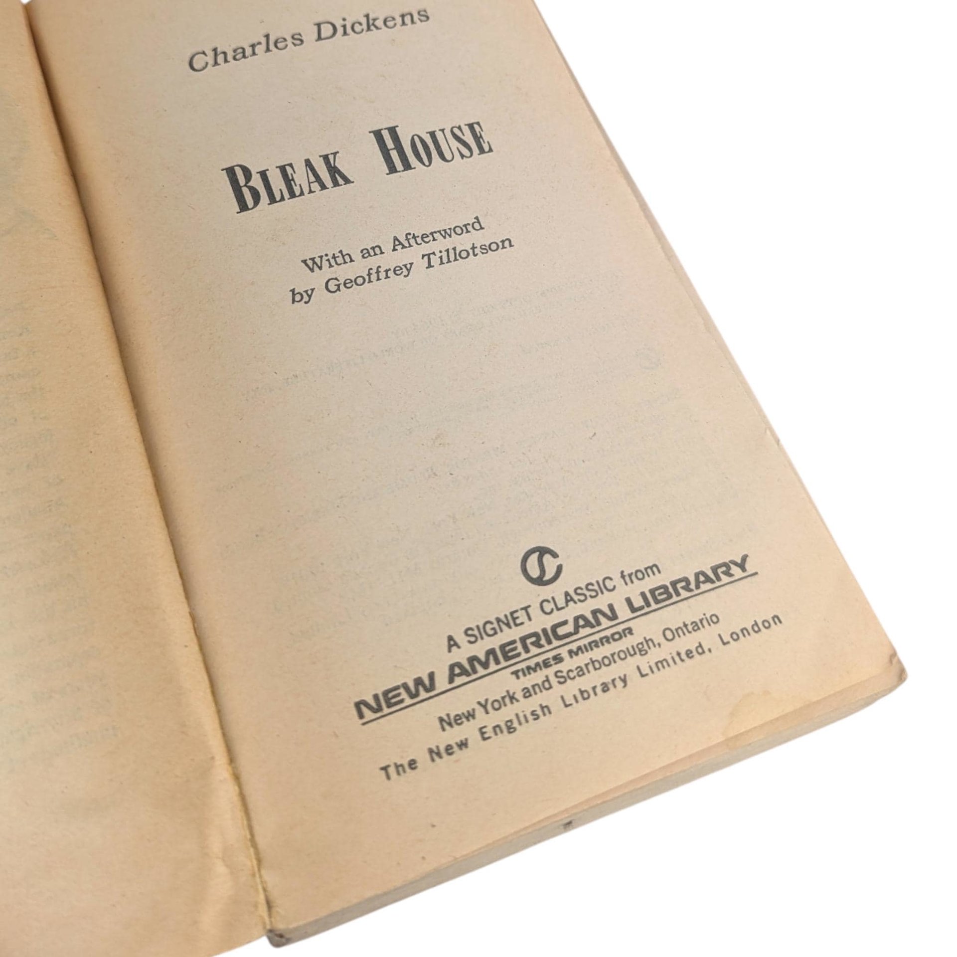 Vintage Charles Dickens Paperback: Your Choice Signet Classic Novel