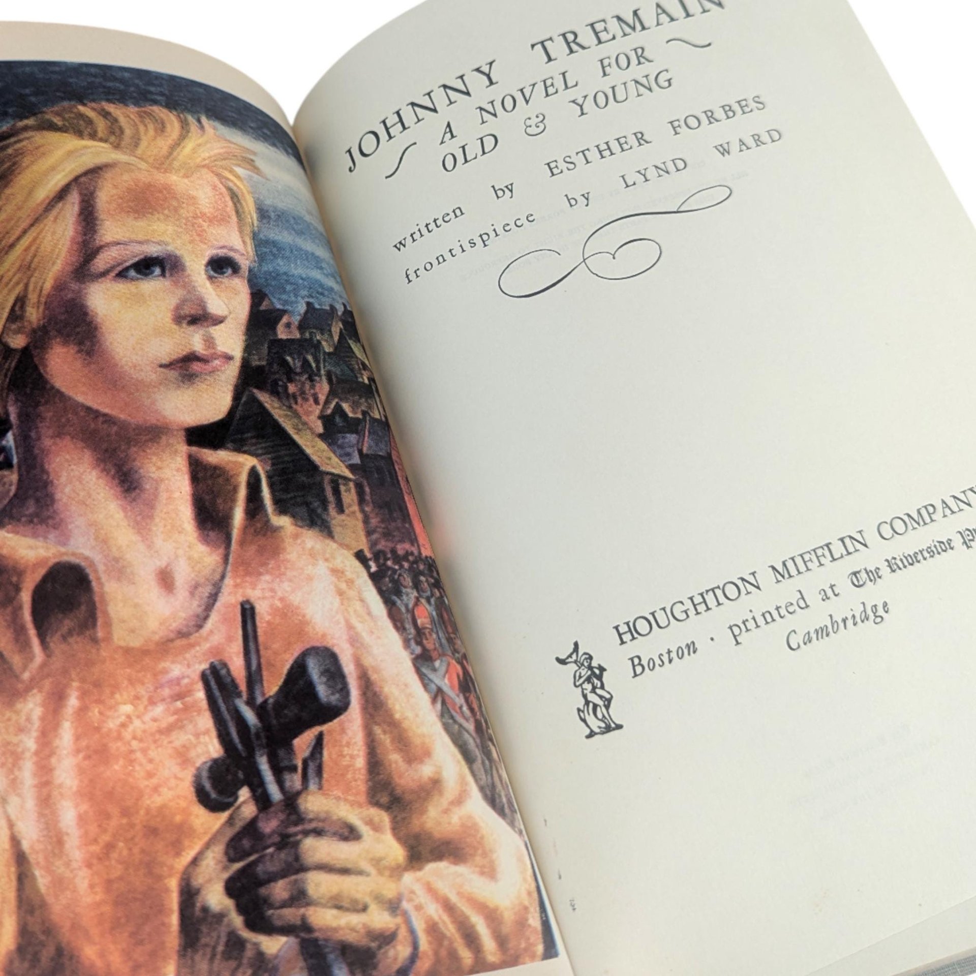 Vintage 1943 Johnny Tremain Novel: Esther Forbes Newbery Medal Winner