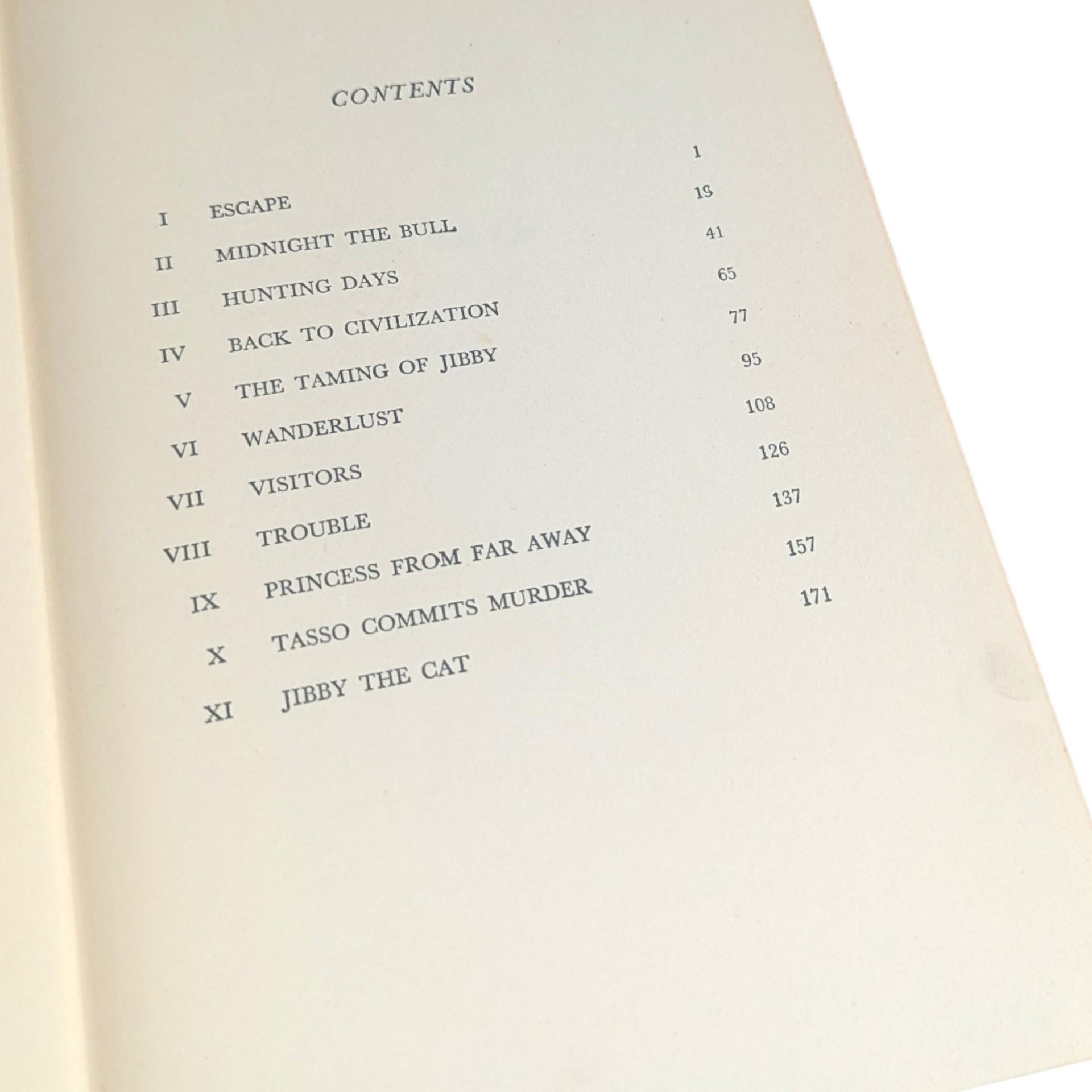 Vintage 1948 Jibby the Cat Book: Felix Salten Animal Story