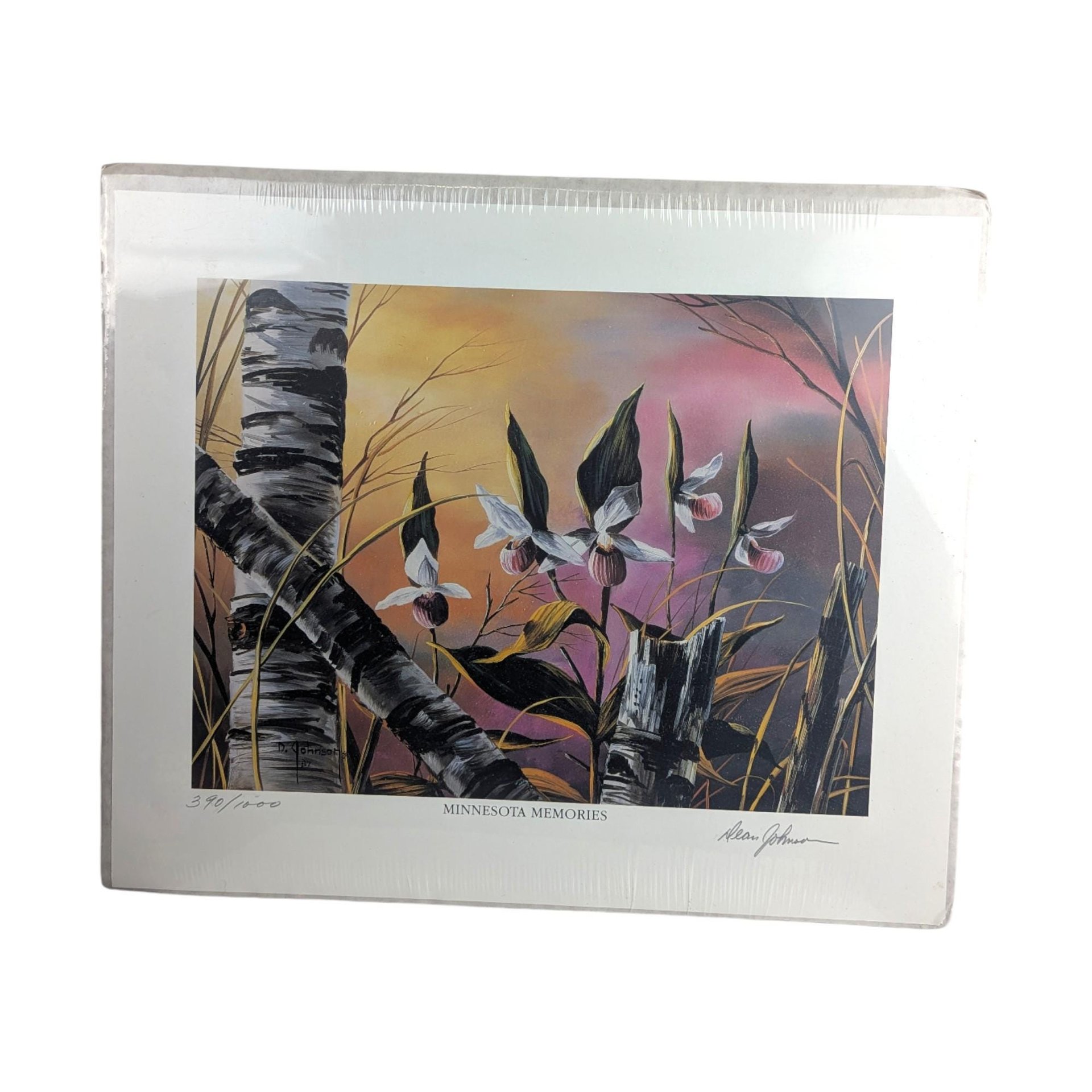 Vintage Dean Johnson Minnesota Memories Art Print: Numbered 390/1000 Nature Scene
