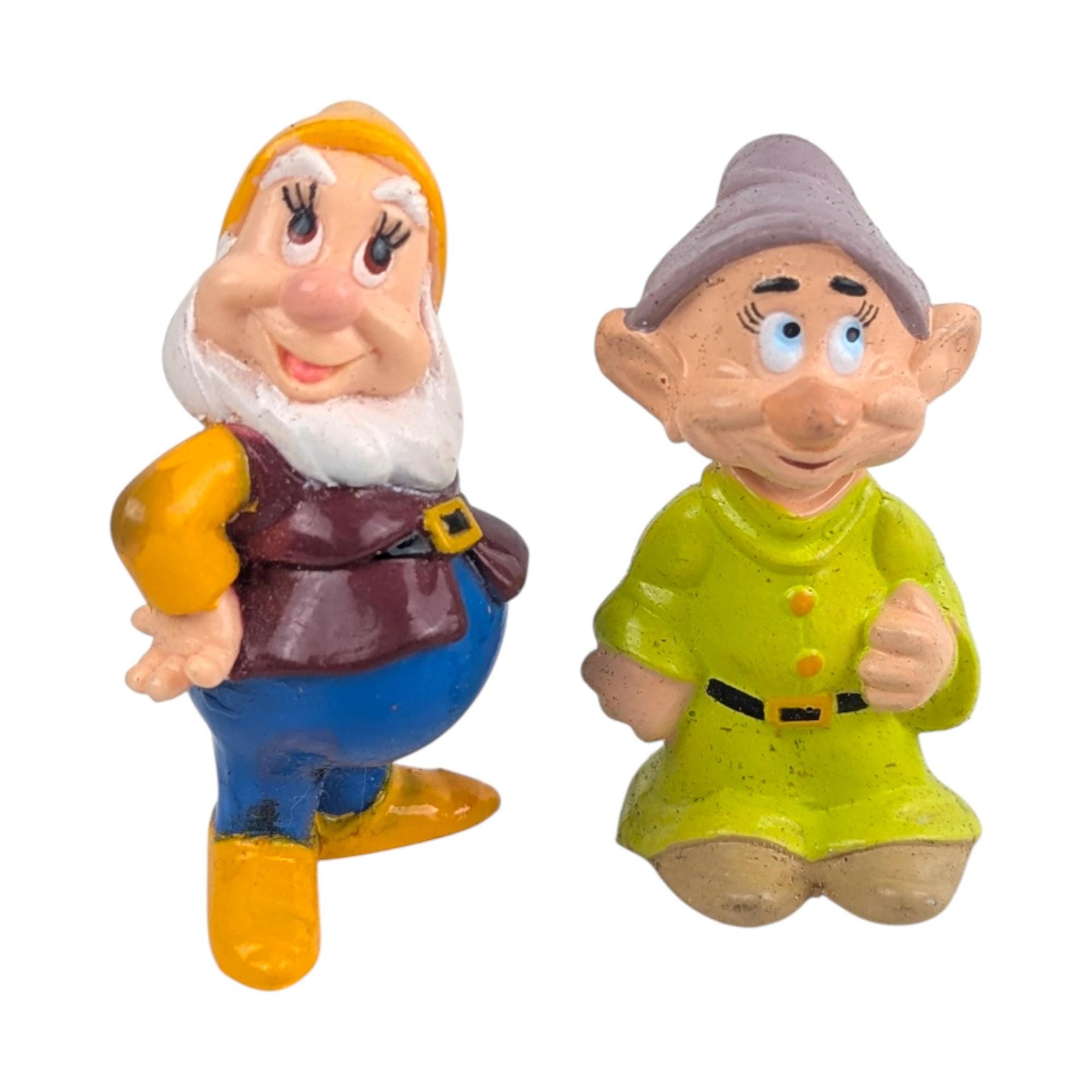 Vintage Snow White Figure Set: Disney Queen & Six Dwarves Toys