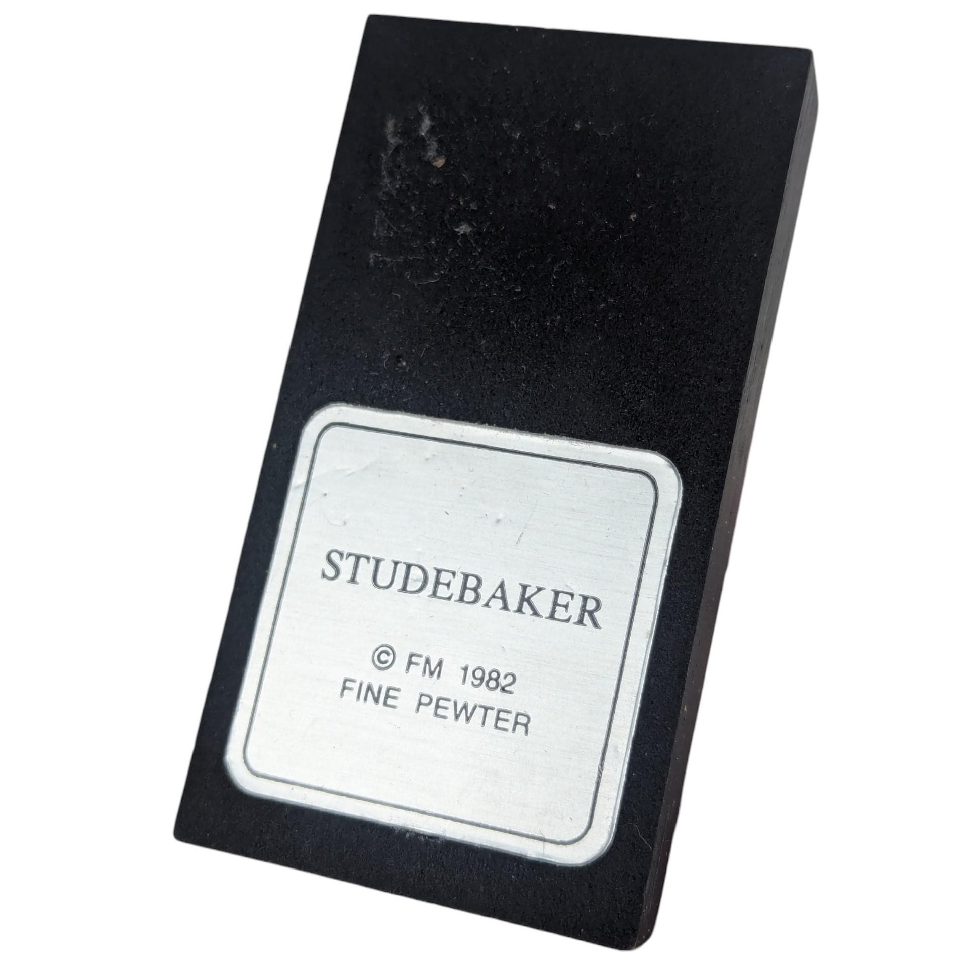 Vintage 1982 Studebaker Hood Ornament: Franklin Mint Pewter Atalanta Sculpture