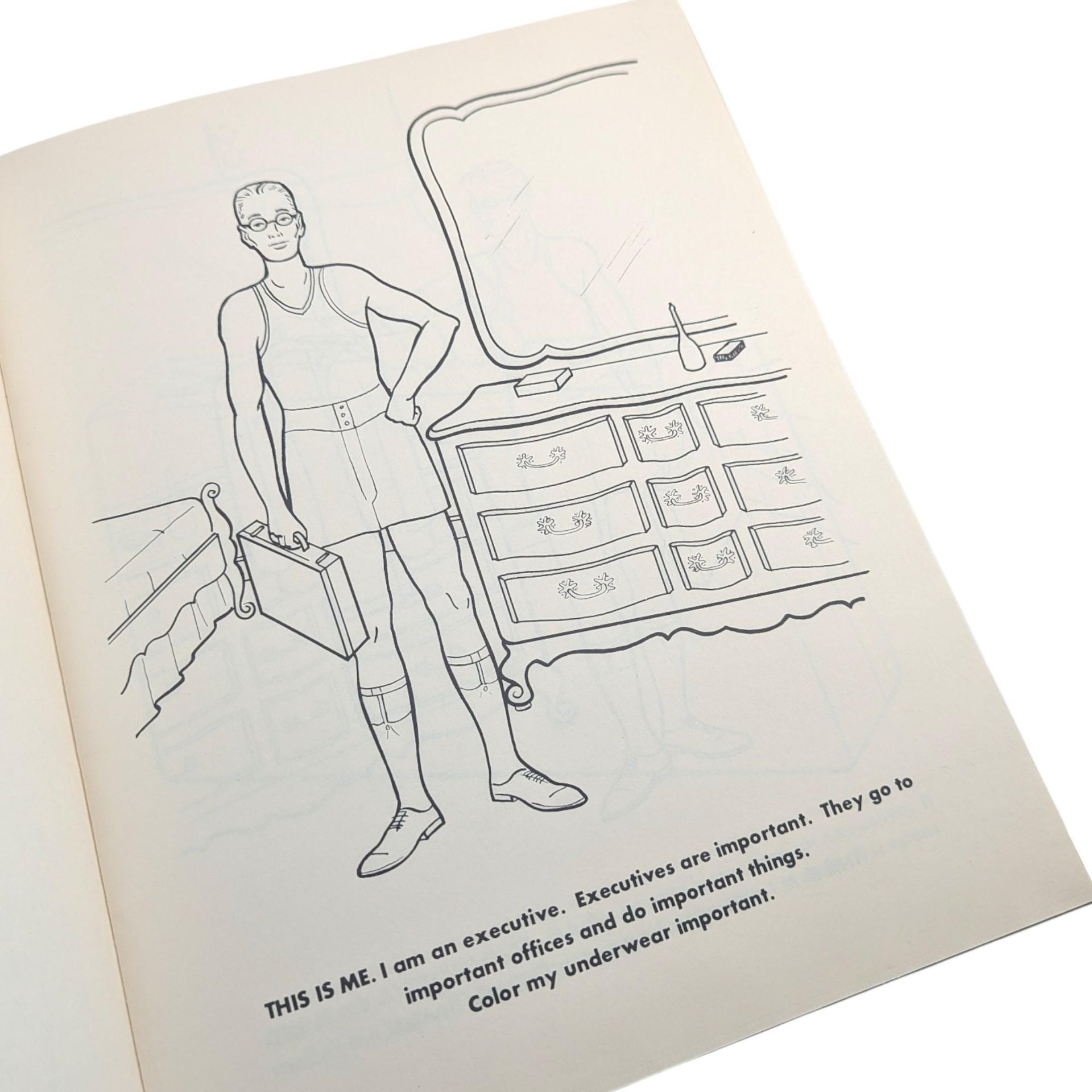 1983 The Executive Coloring Book: Hans, Altman & Cohen Satirical Humor