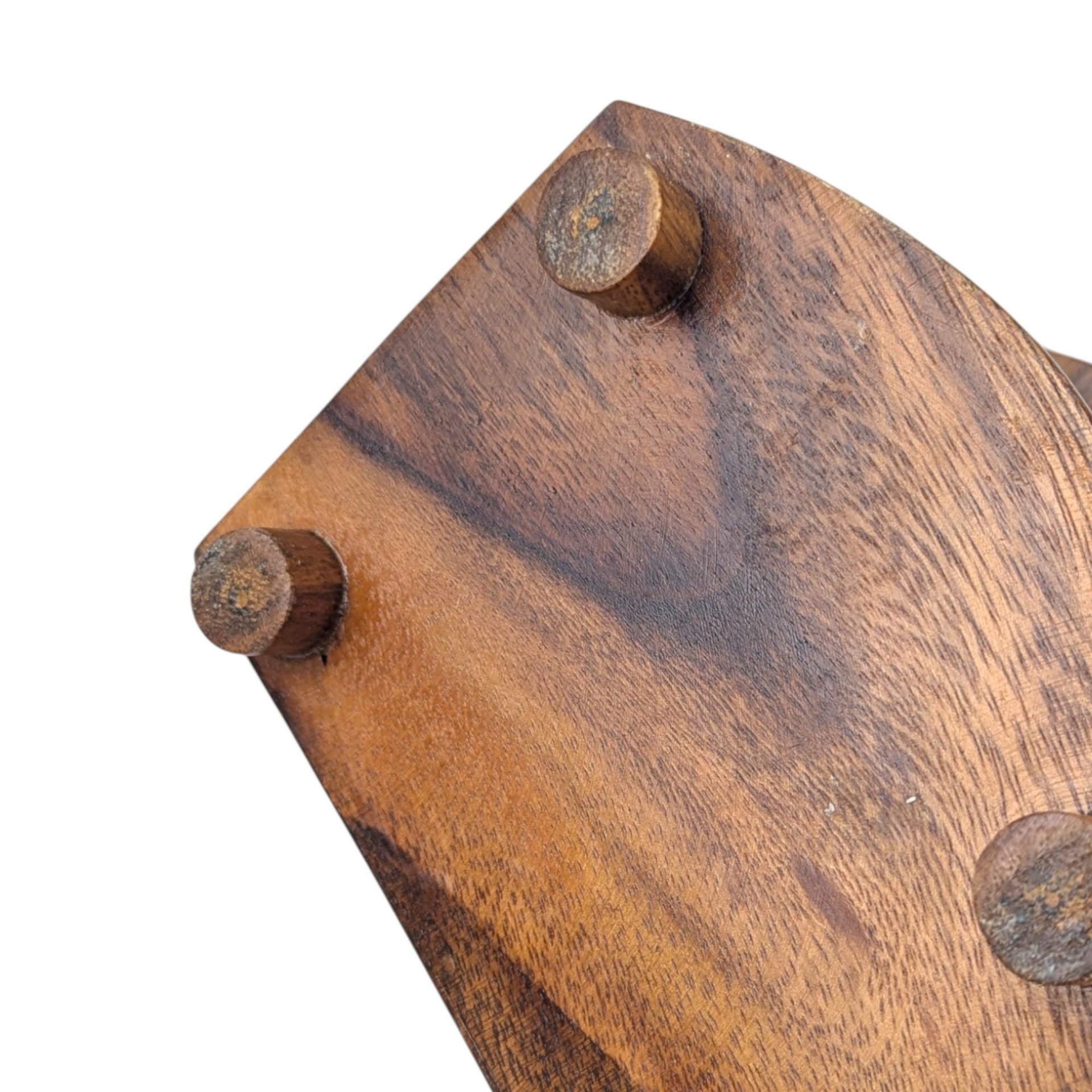 Vintage Carved Wood Coaster Set: Mixed Wood Barware with Holder