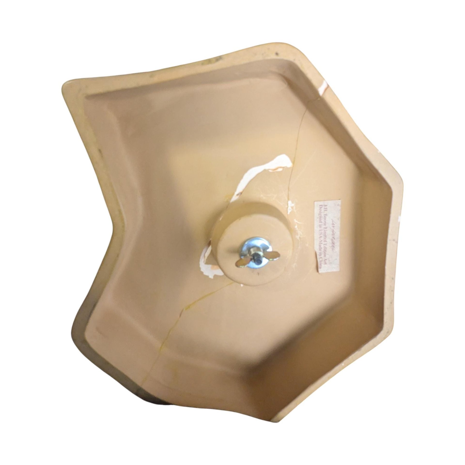 Vintage Warrior Figure with Spear: JH Boone Co. Terracotta Statue