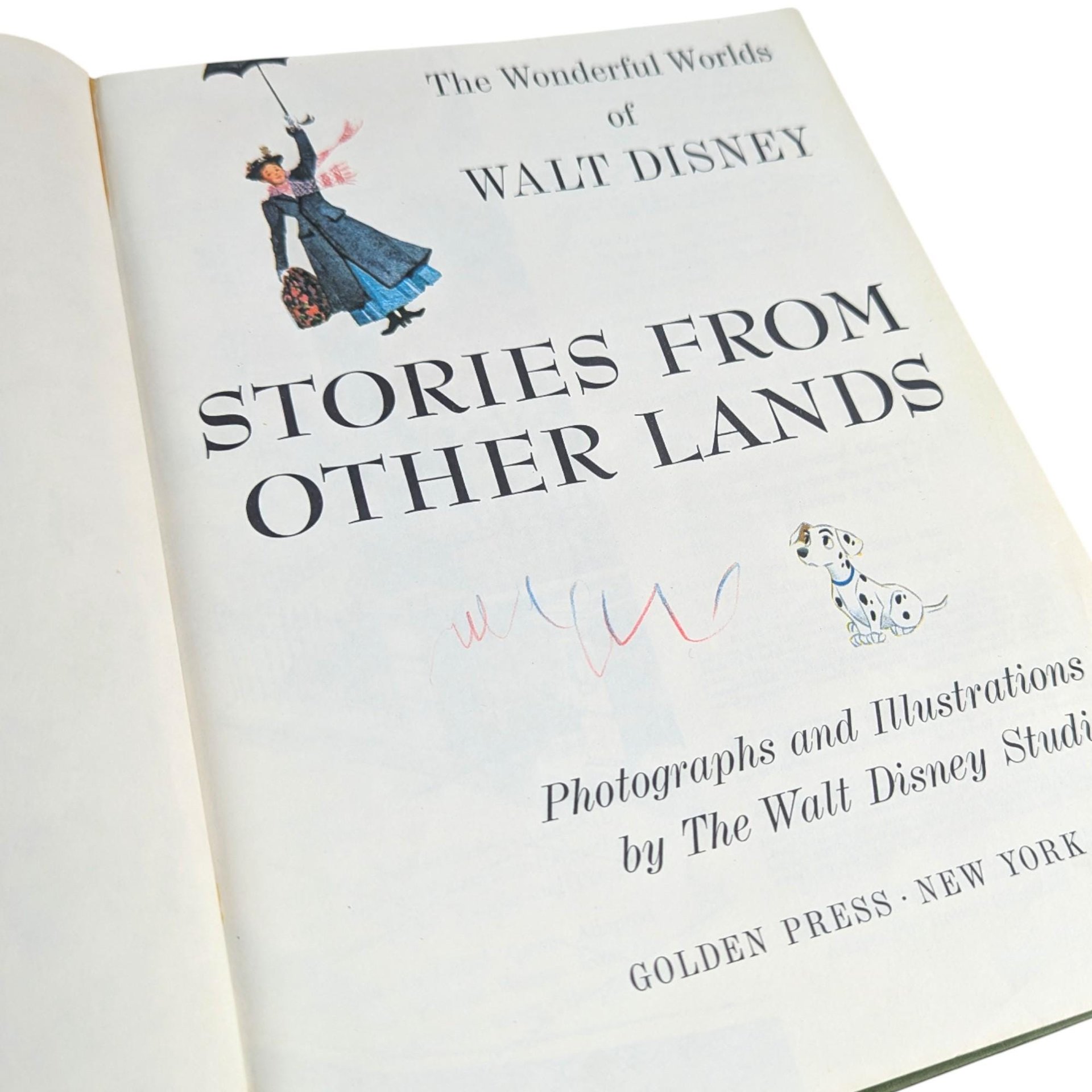Vintage 1965 Walt Disney's Stories From Other Lands: Wonderful Worlds of Disney Book